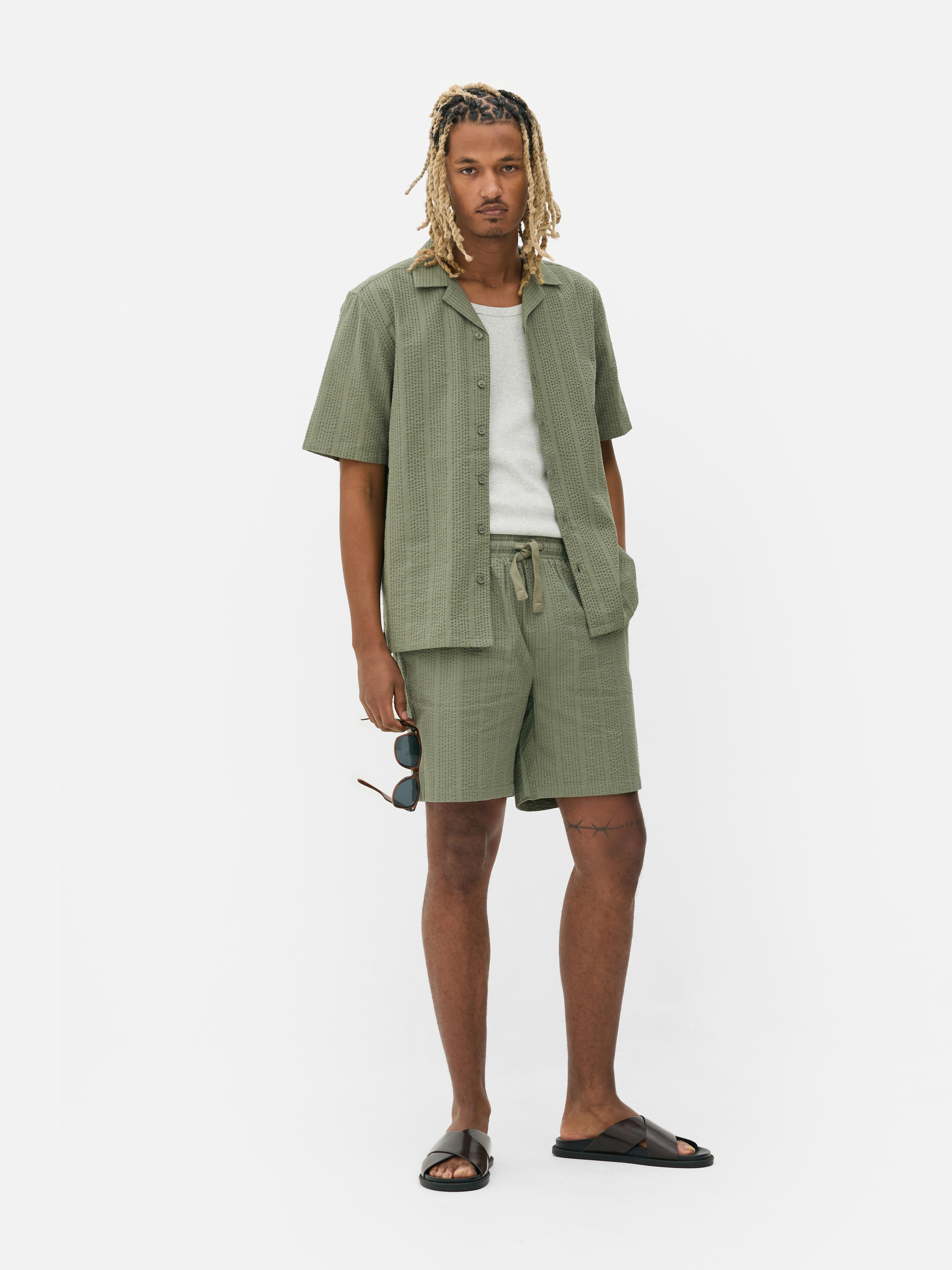 Co-ord Textured Seersucker Shorts