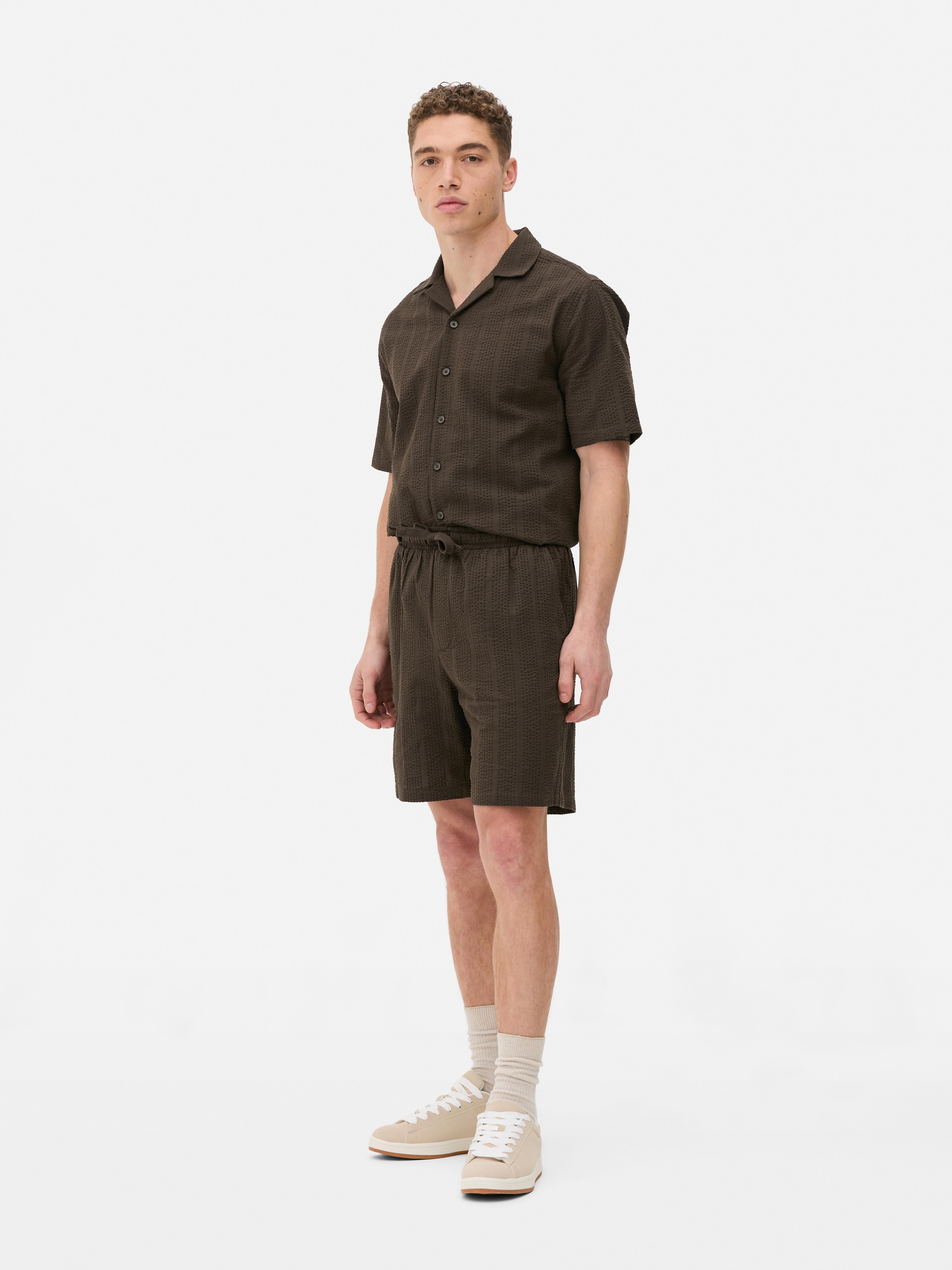Co-ord Textured Seersucker Shorts