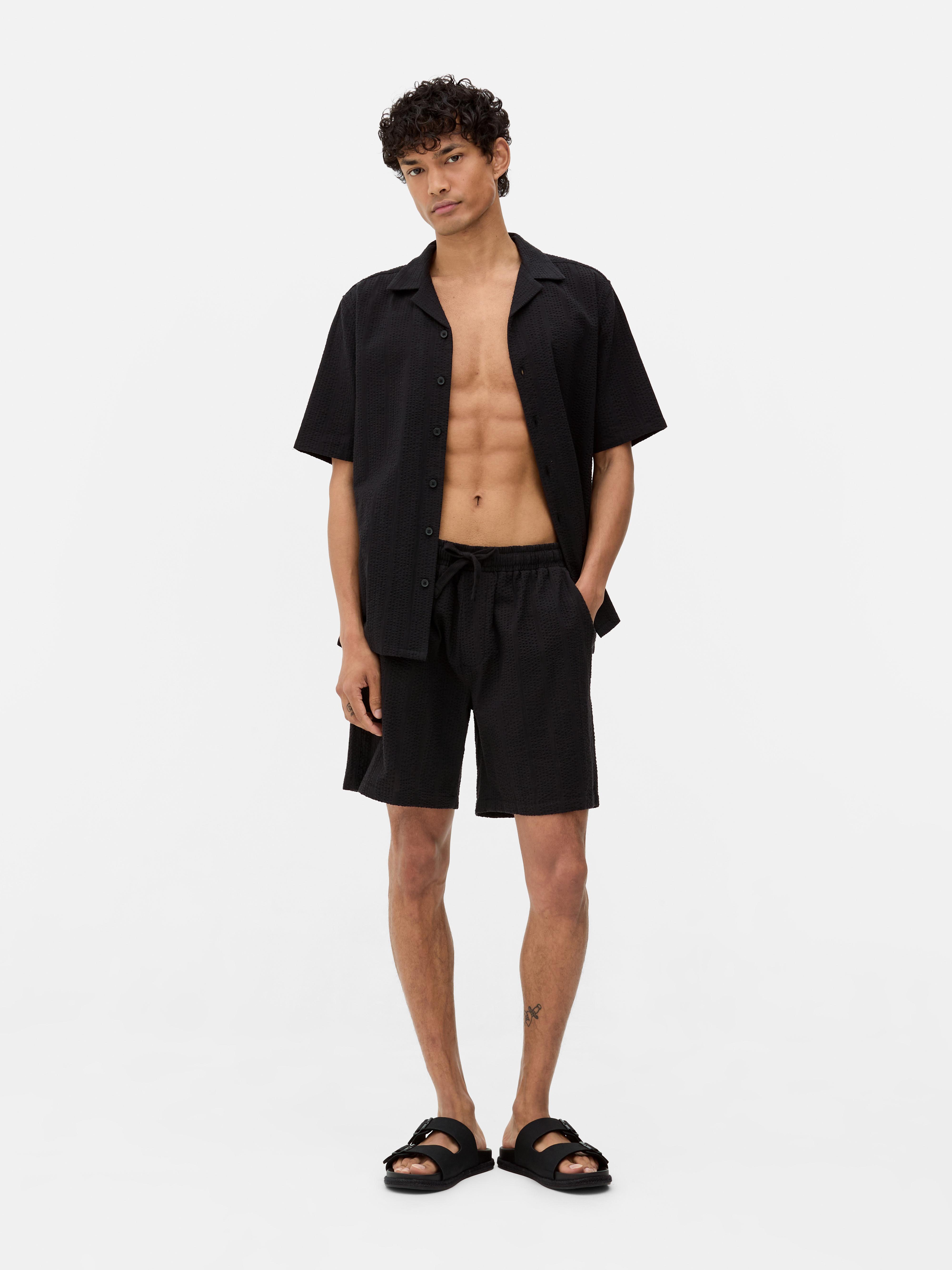 Co-ord Textured Seersucker Shorts