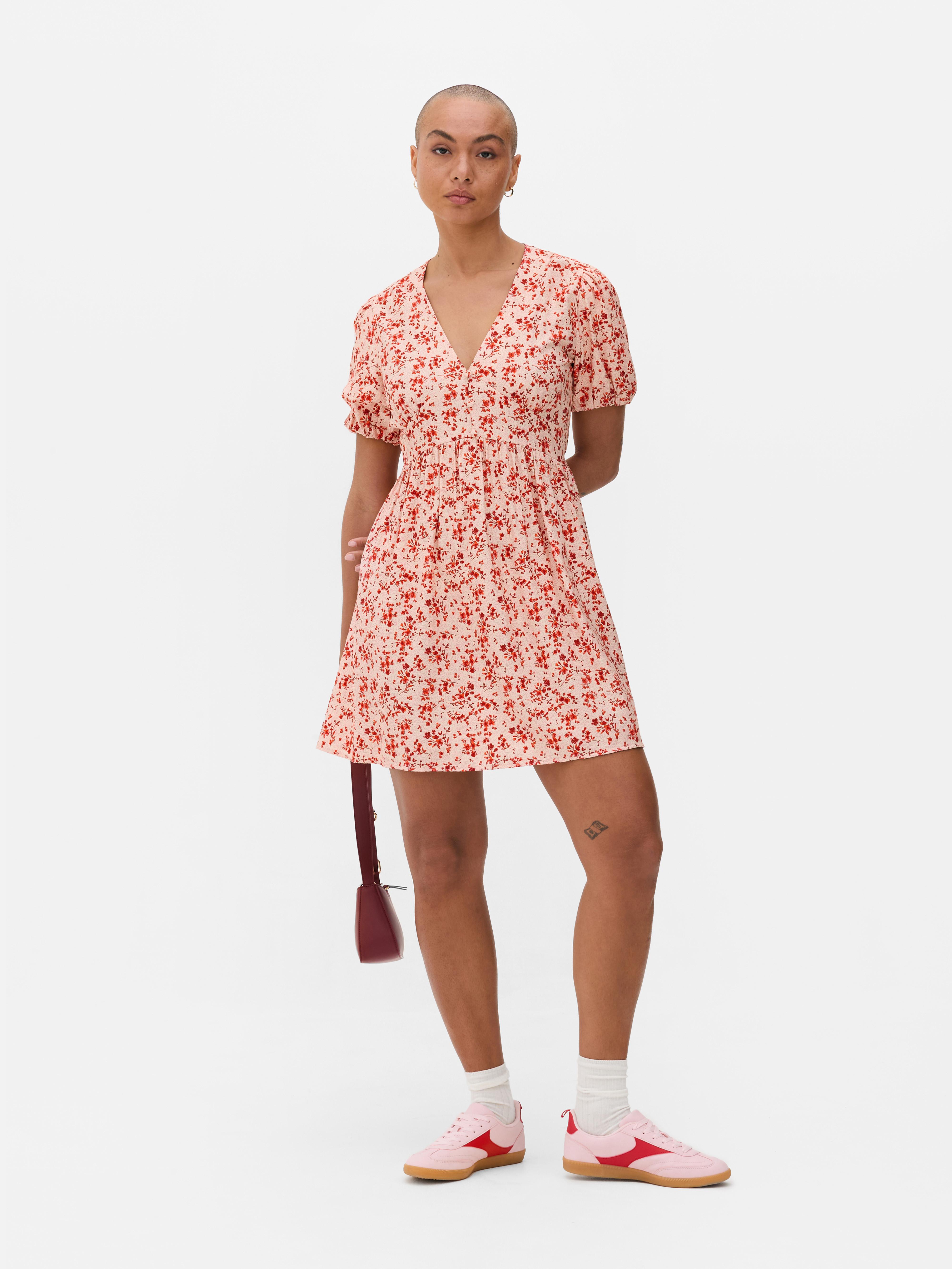 Mini robe à fleurs