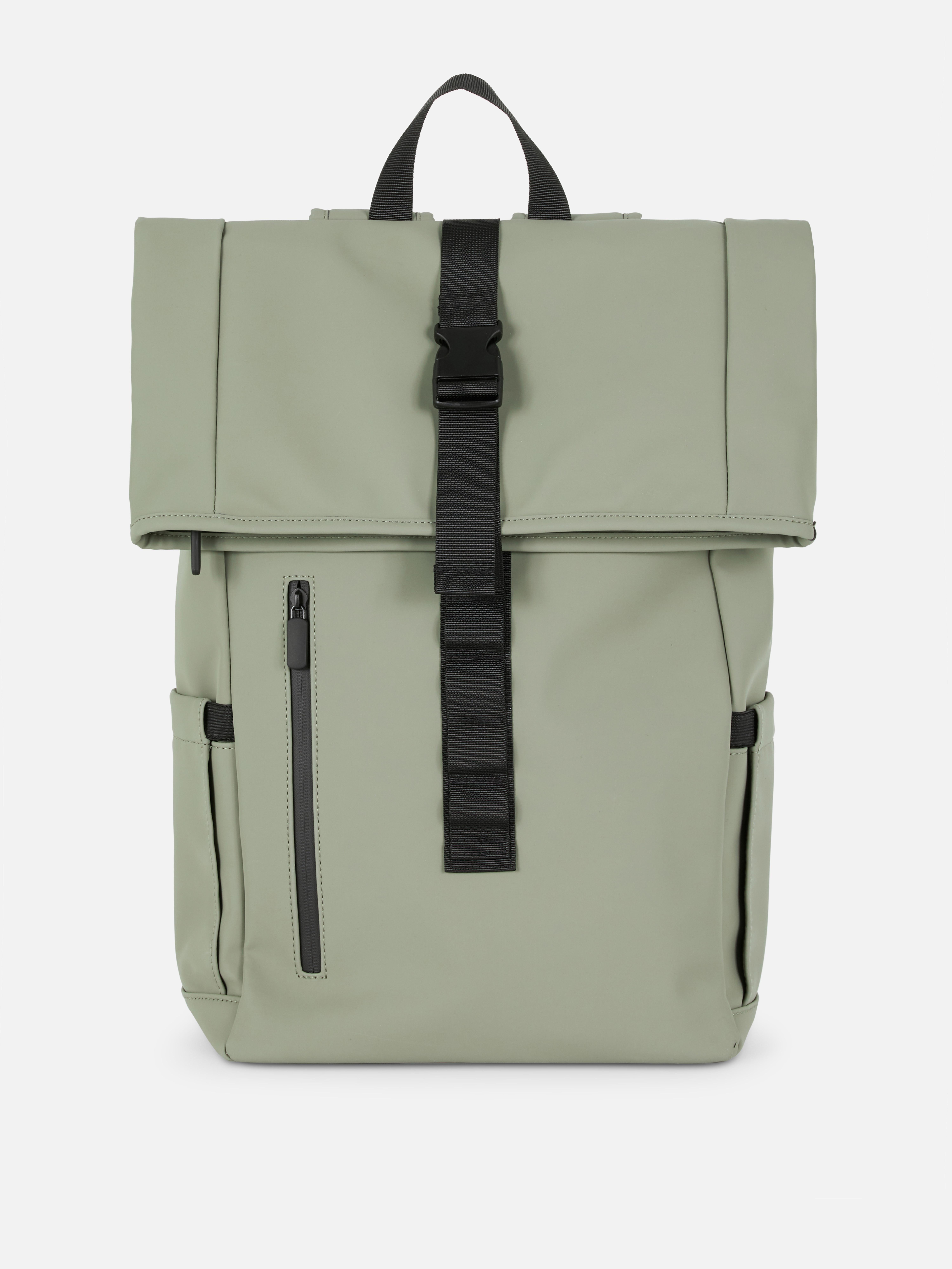 Roll Top Backpack Light Green