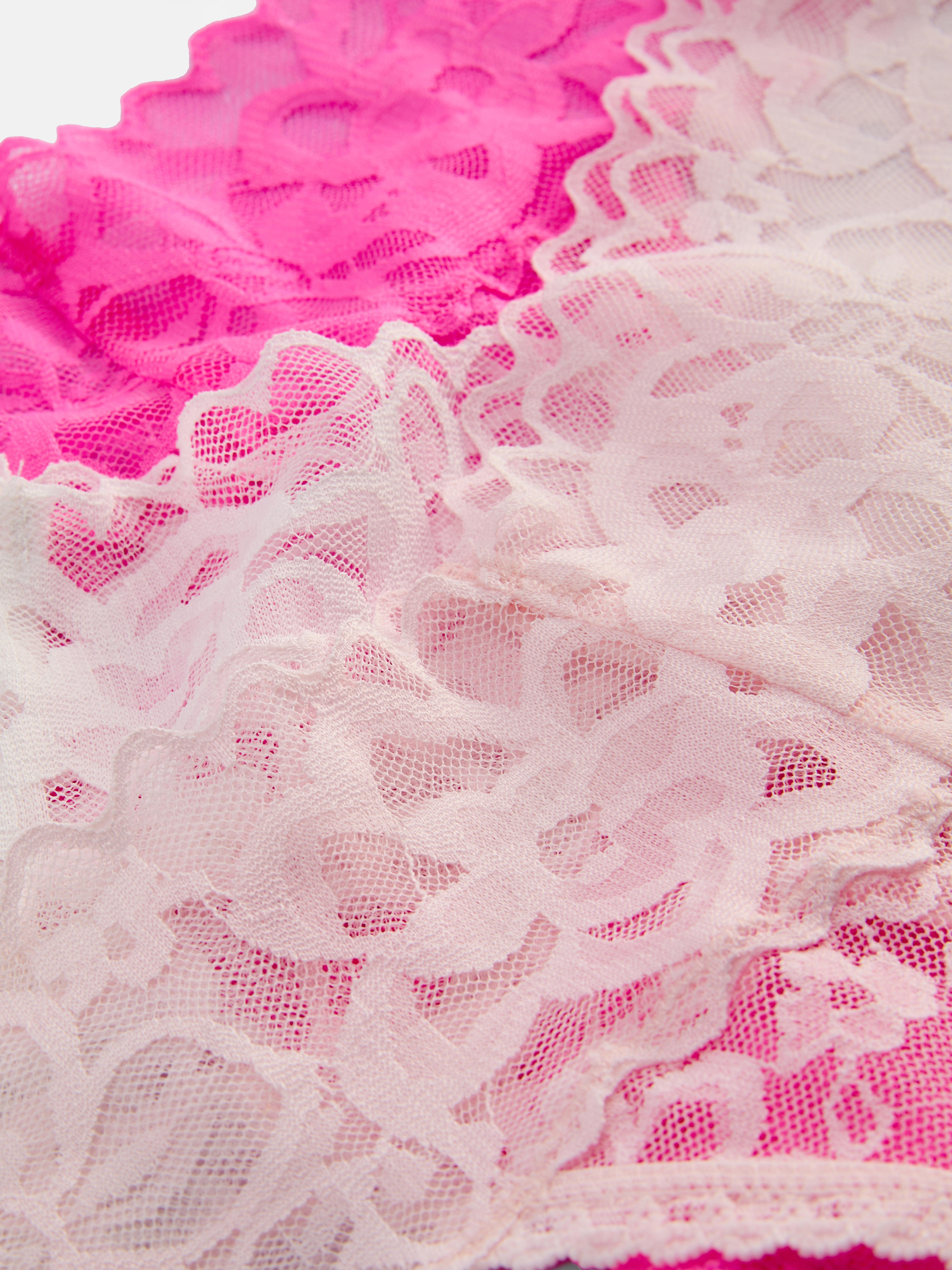Čipkované bandeau tangá, 3 ks