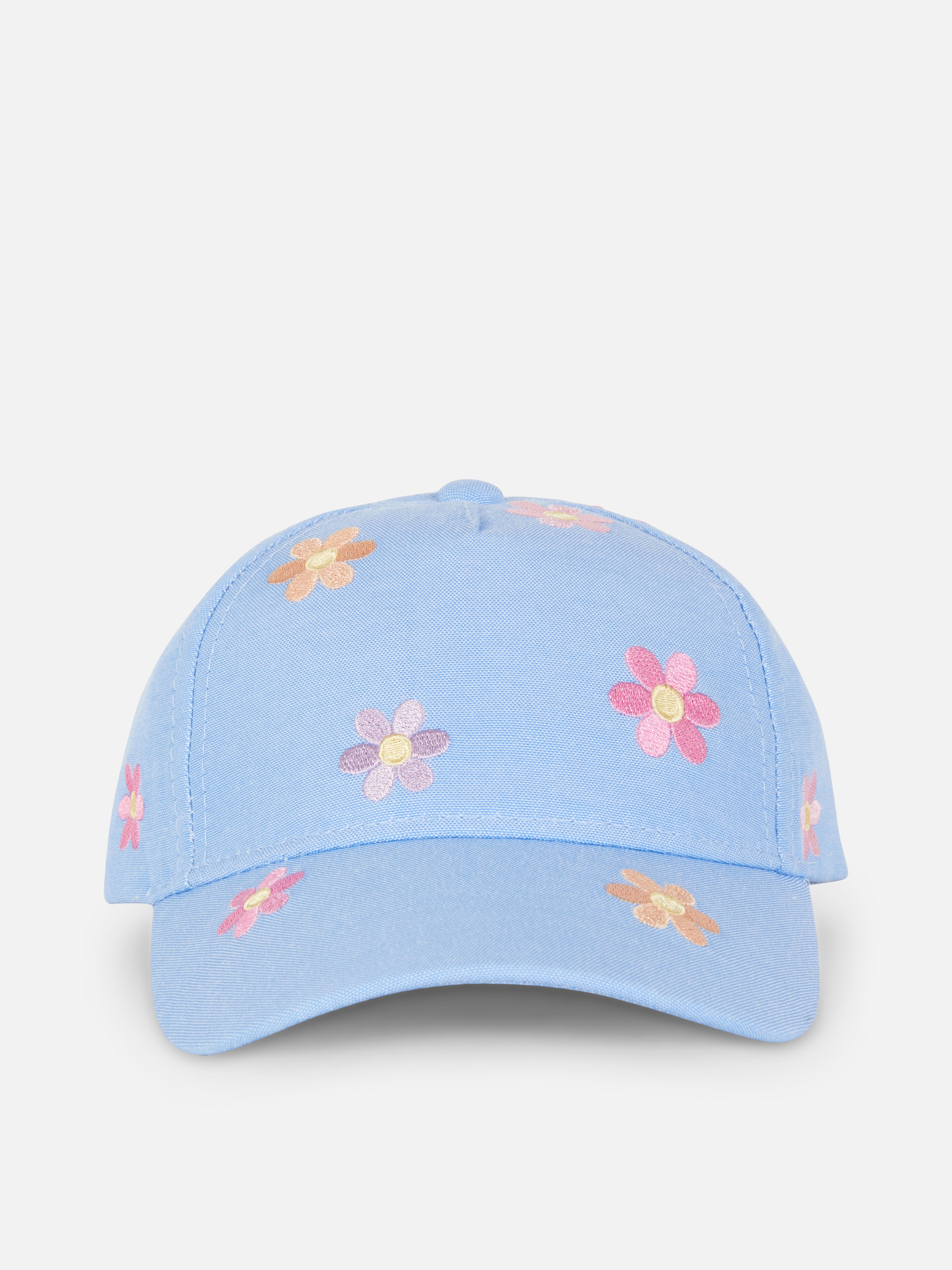 Chambray Floral Baseball Cap