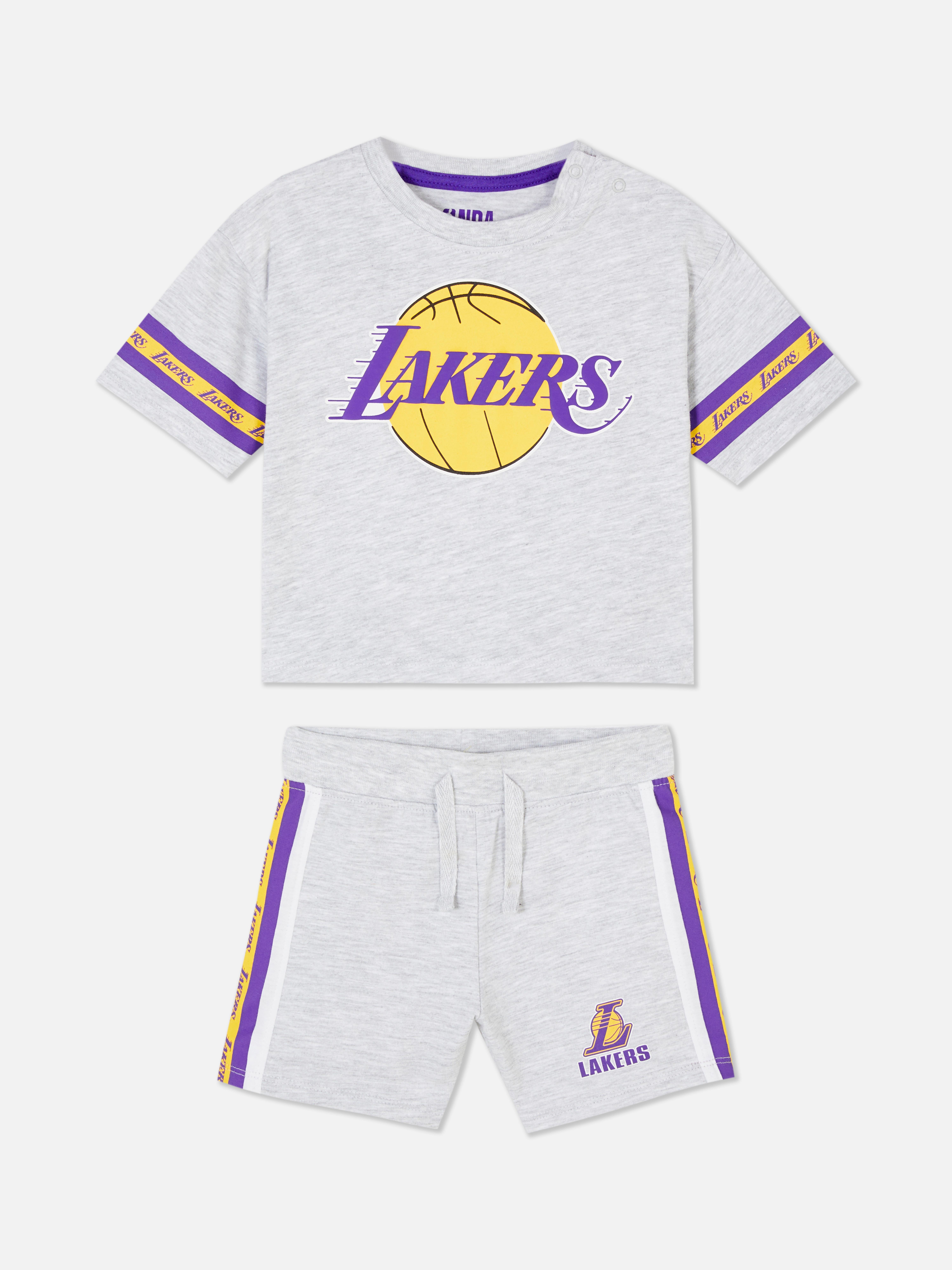 Boys Yellow NBA LA Lakers Tank and Shorts Set | Primark