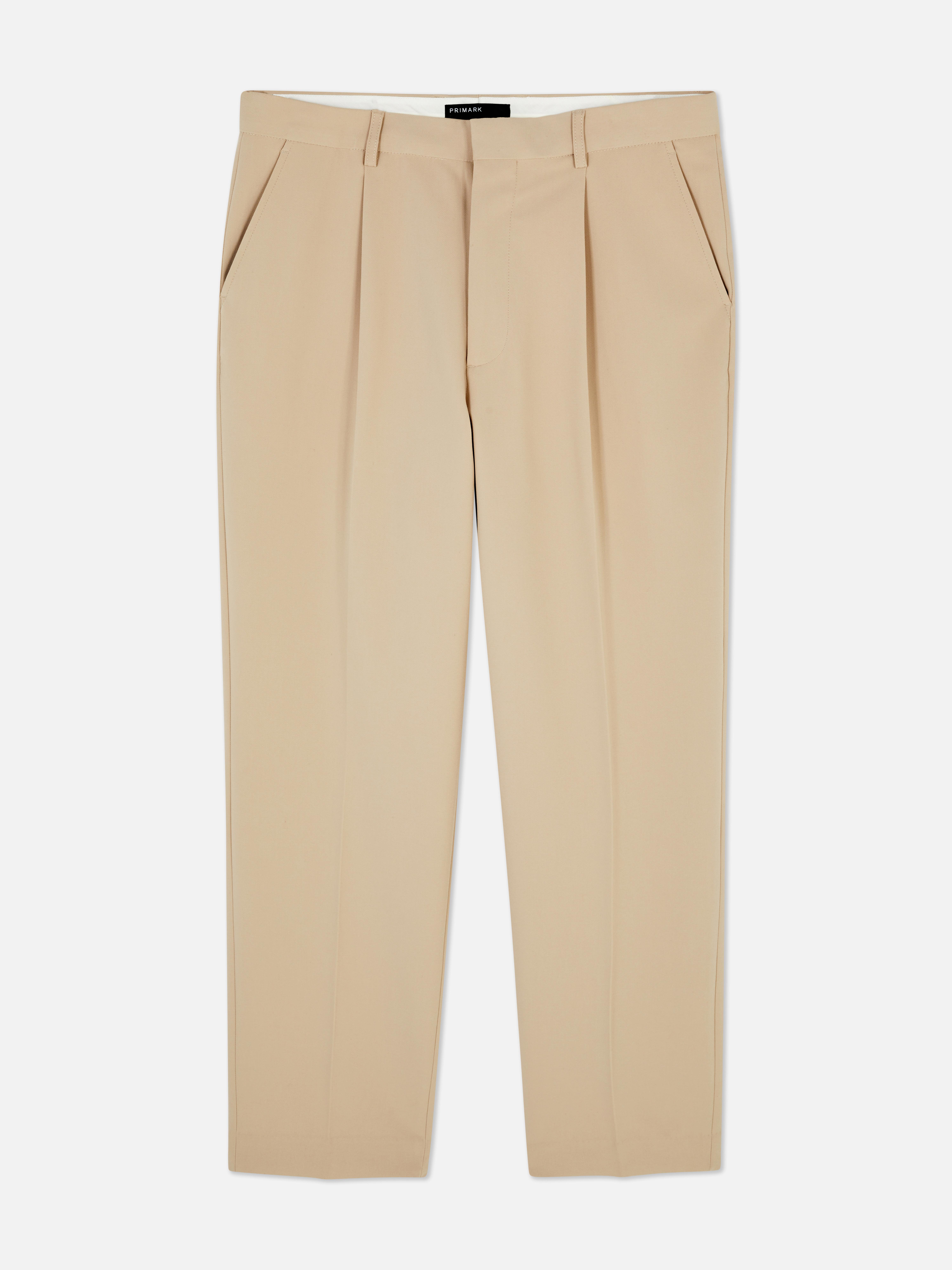 Pleated Tapered Trousers