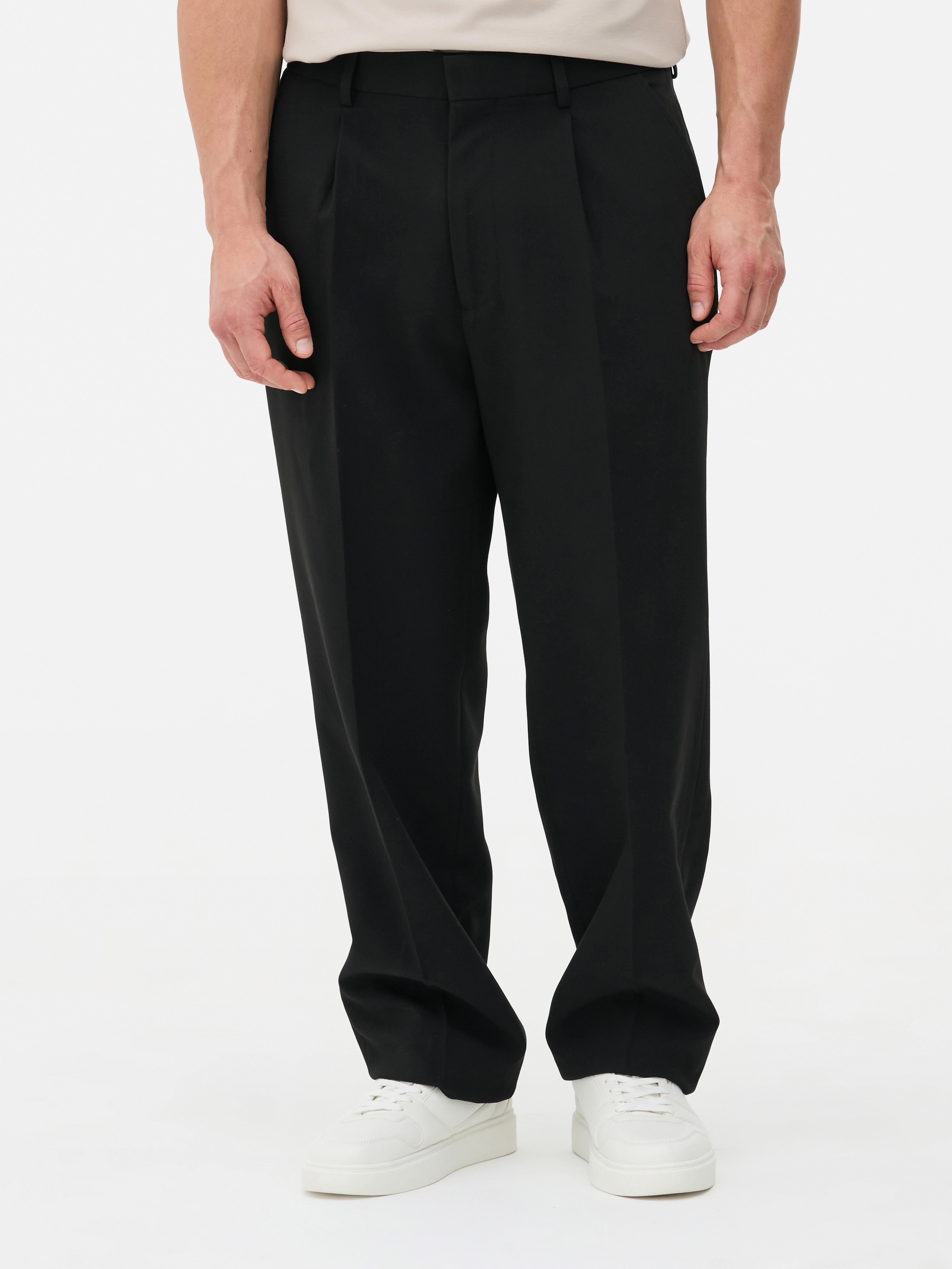 Pleated Tapered Trousers