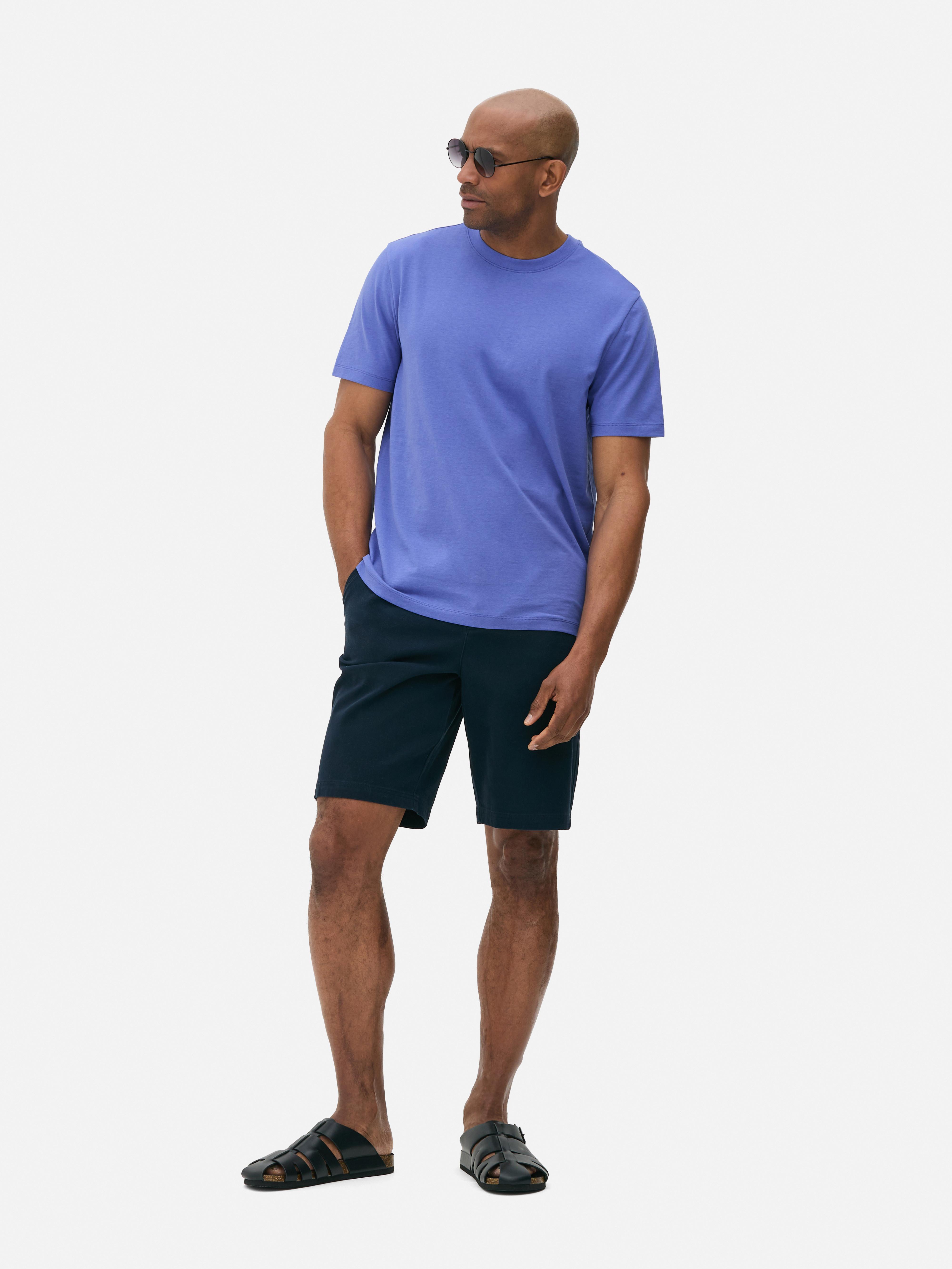 T-shirt met ronde hals Paars