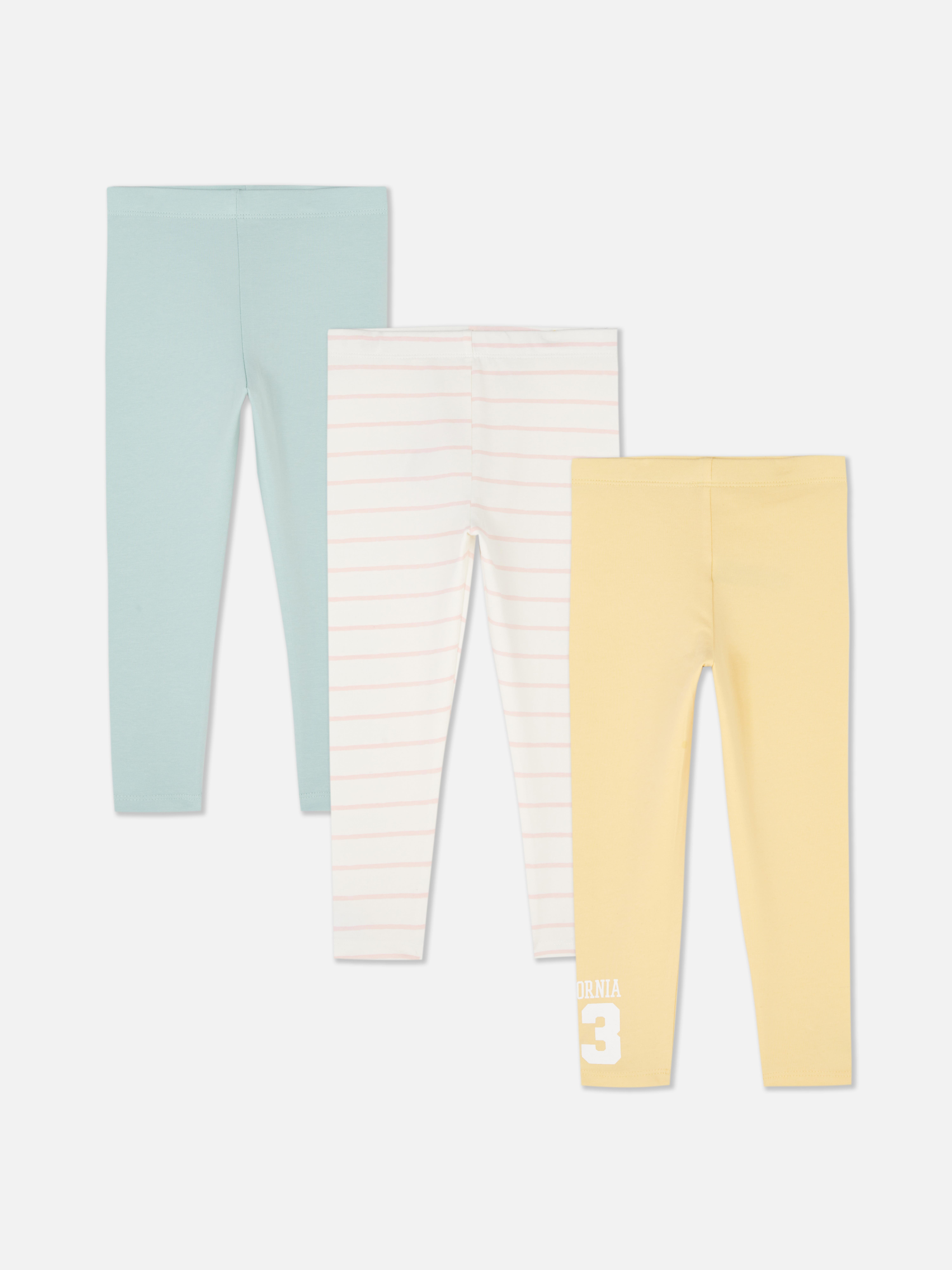Pack de 3 leggings elásticos surtidos
