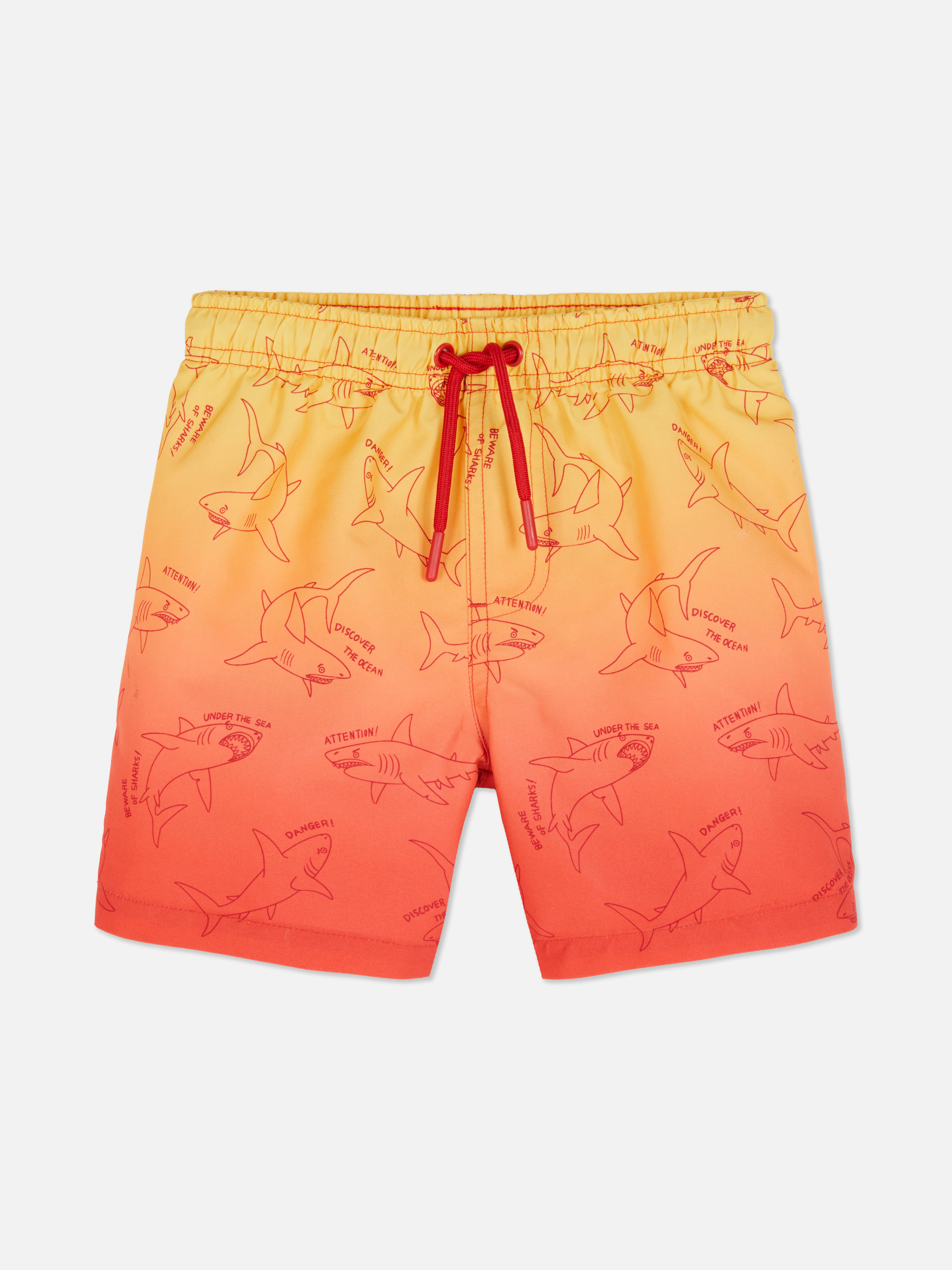 Pantaloni scurți de baie ombré cu șnur