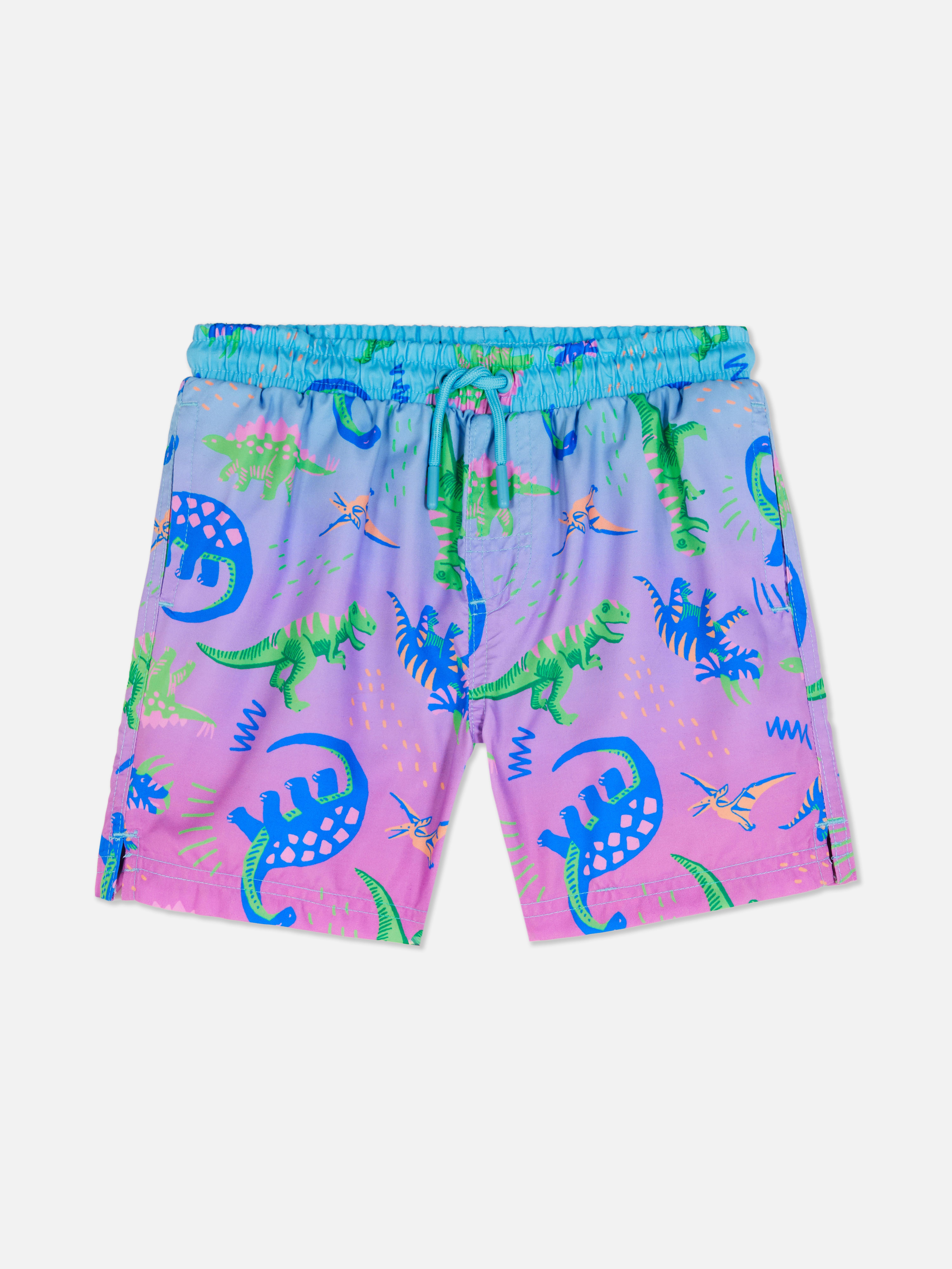 Pantaloni scurți de înot cu șnur și imprimeu