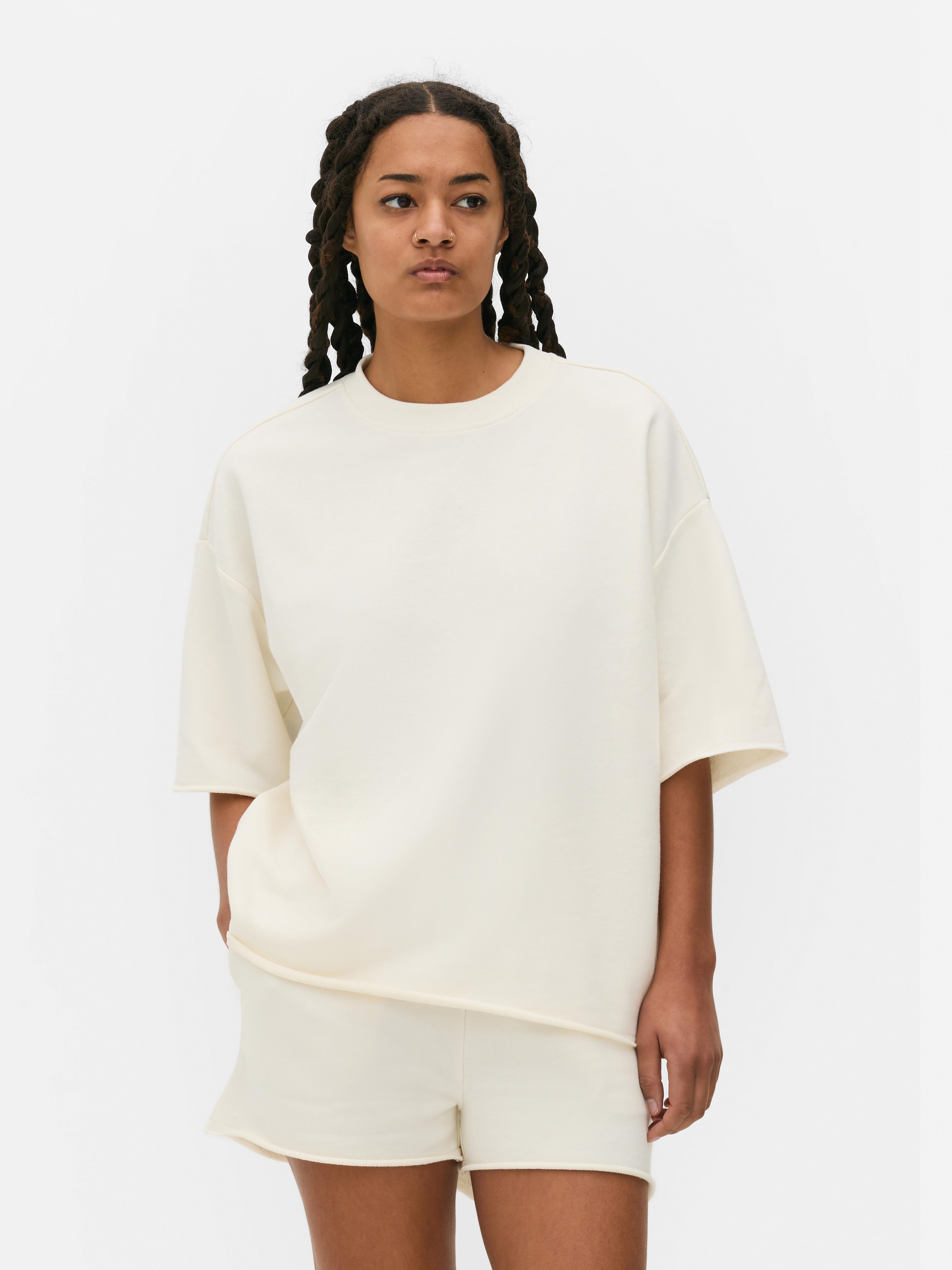 Oversized Short Sleeve Sweatshirt