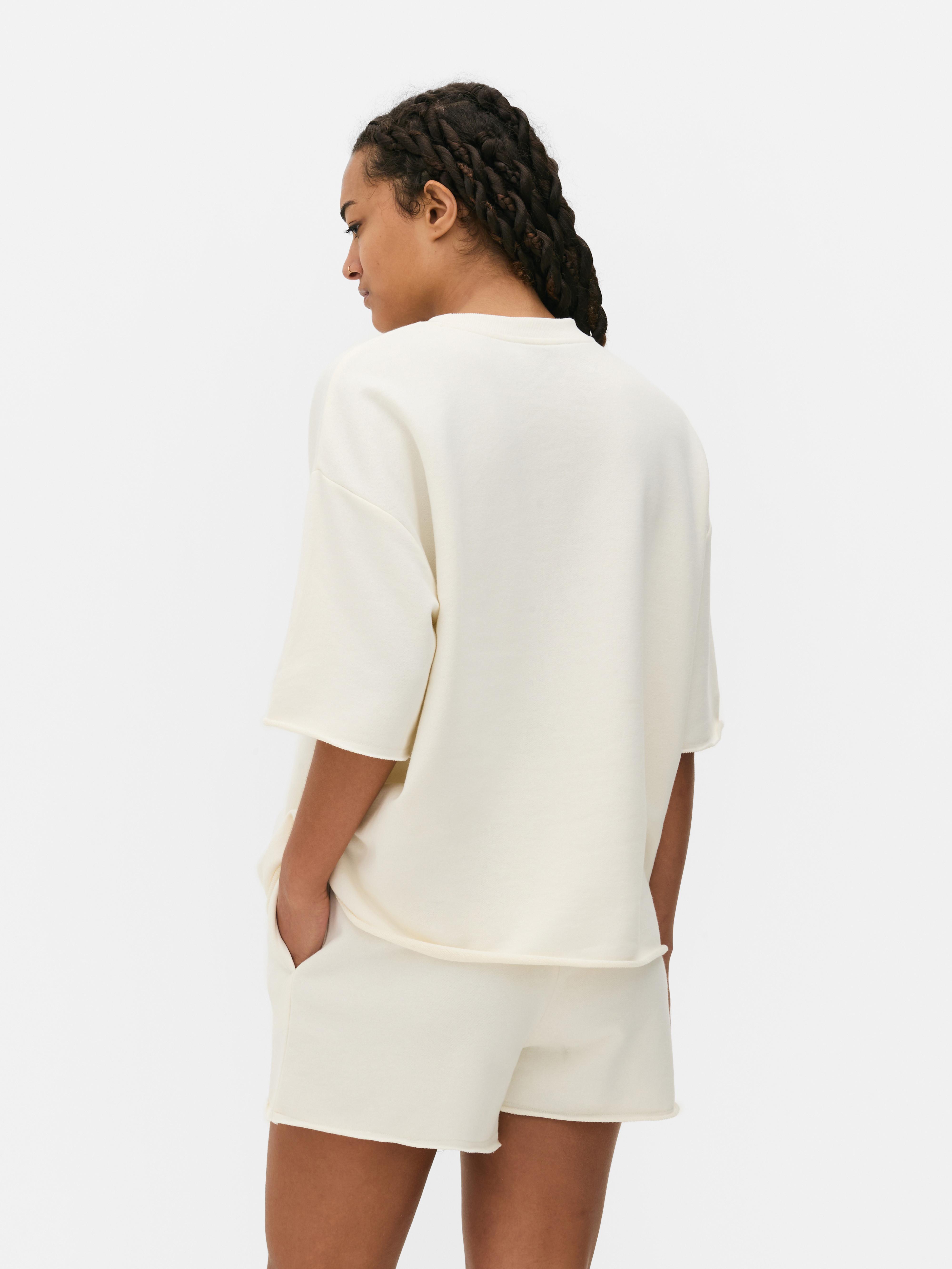 Oversized Short Sleeve Sweatshirt