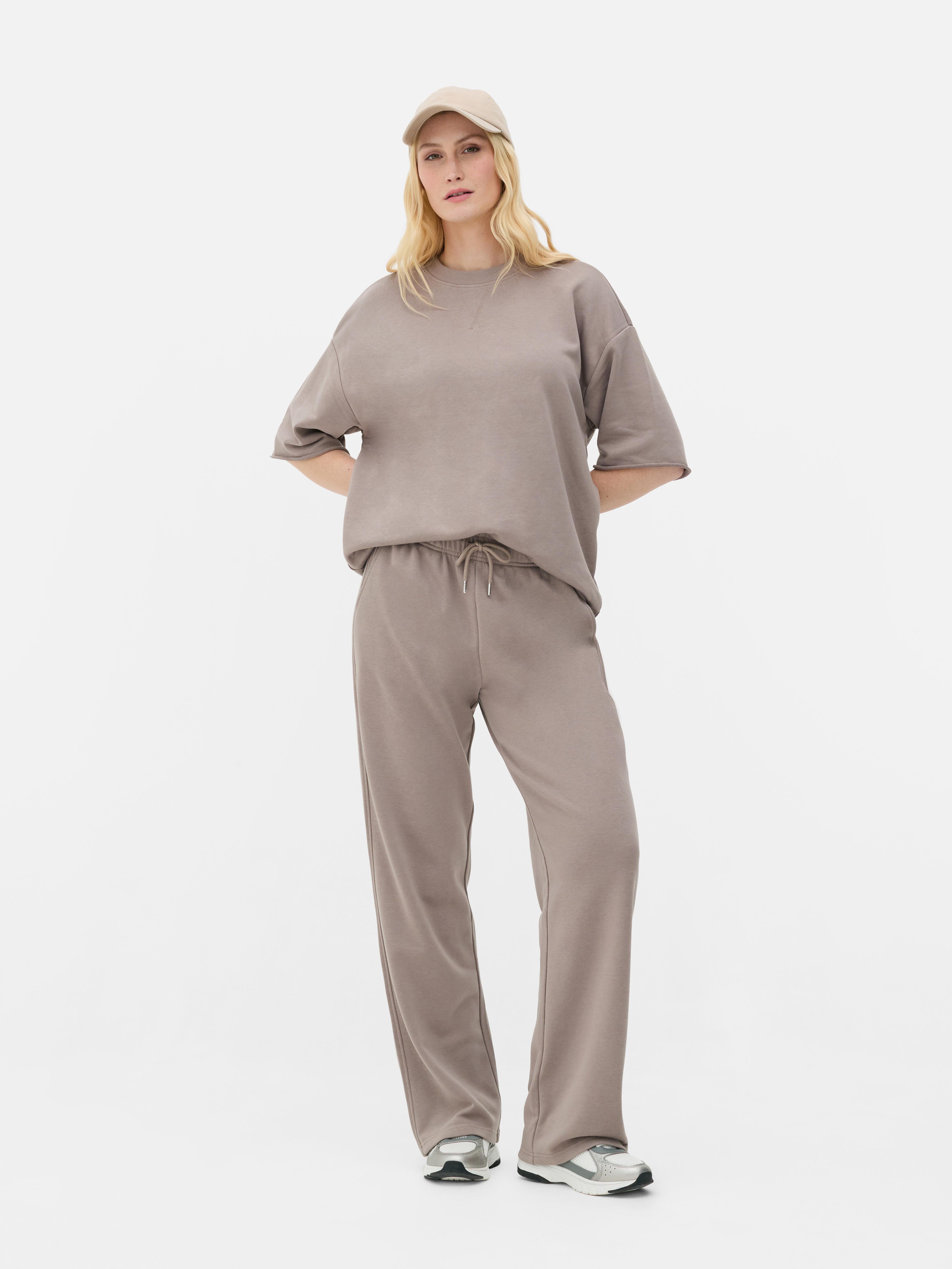Felpa oversize a maniche corte