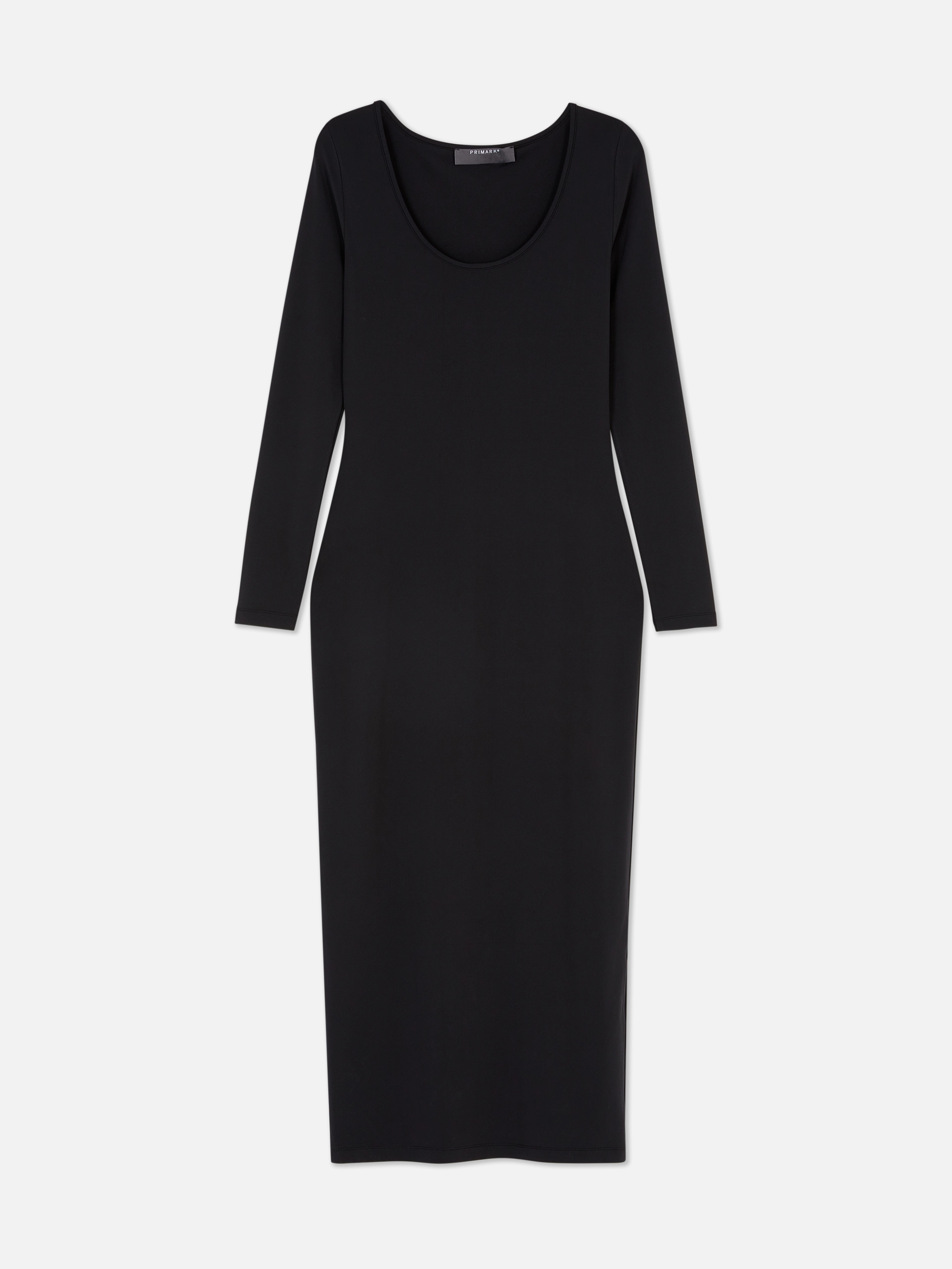 Womens Black Slim Midi Dress Primark