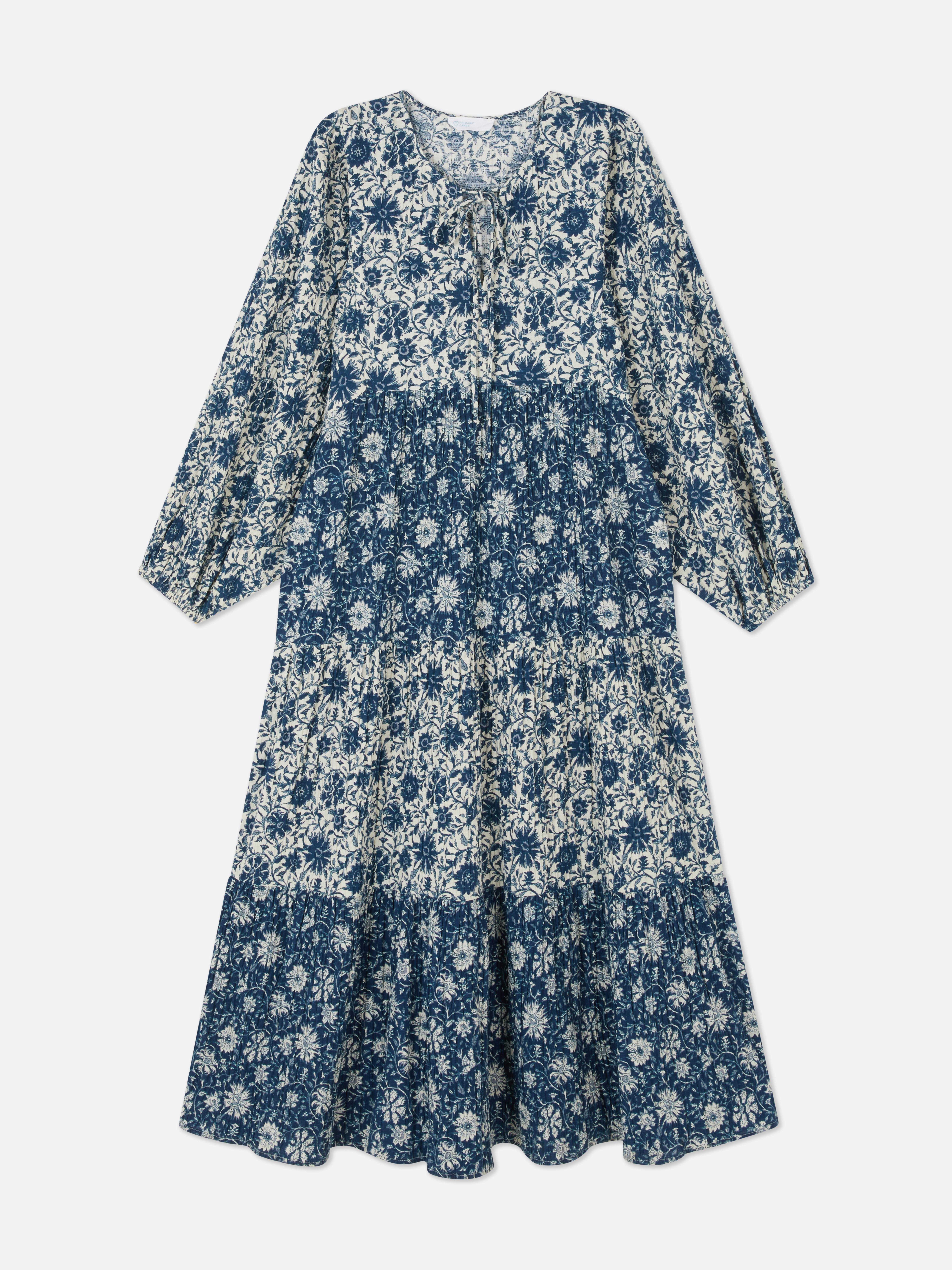 Floral Tiered Midi Dress