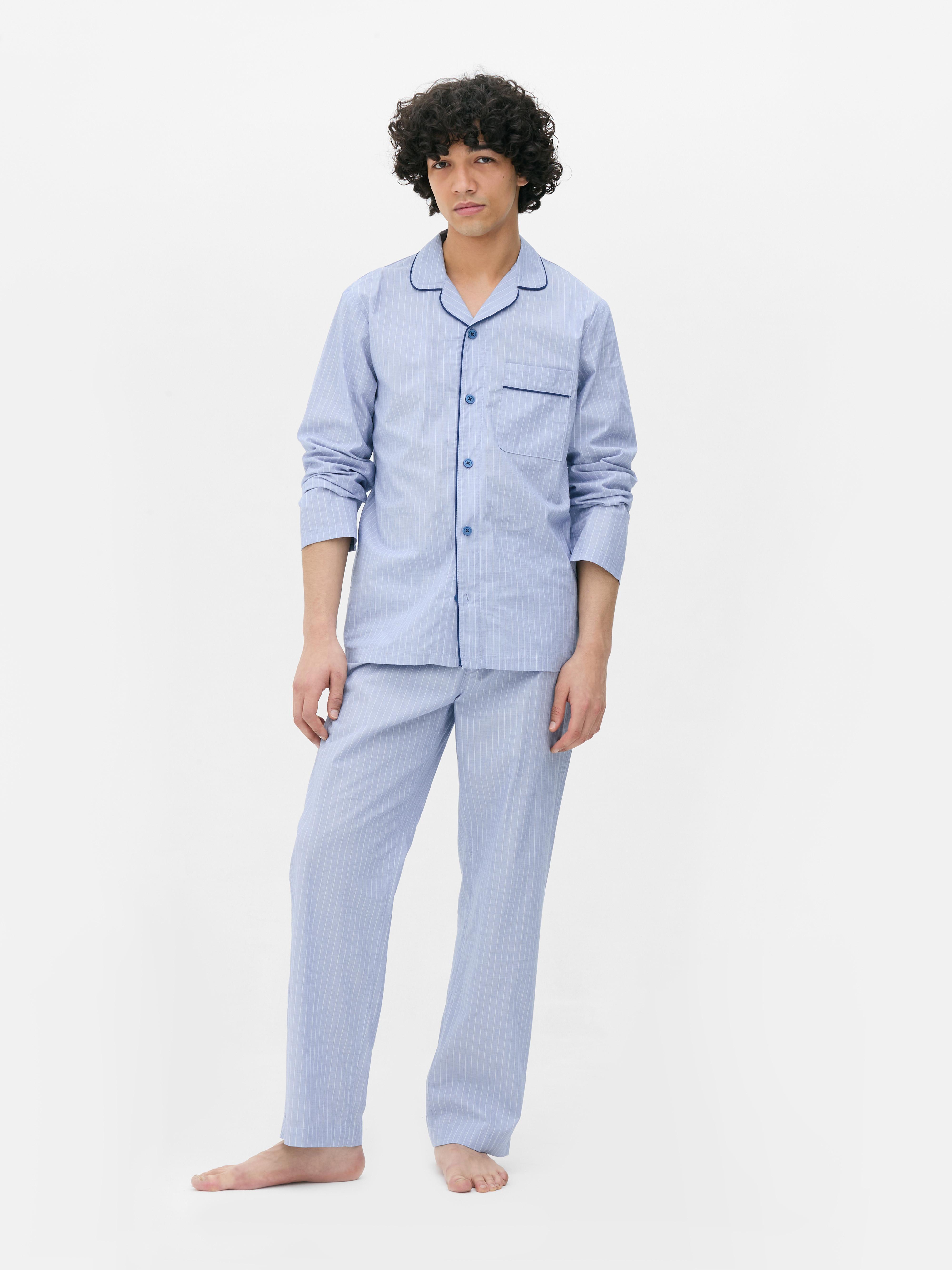 Poplin Pinstripe Boyfriend Pyjamas