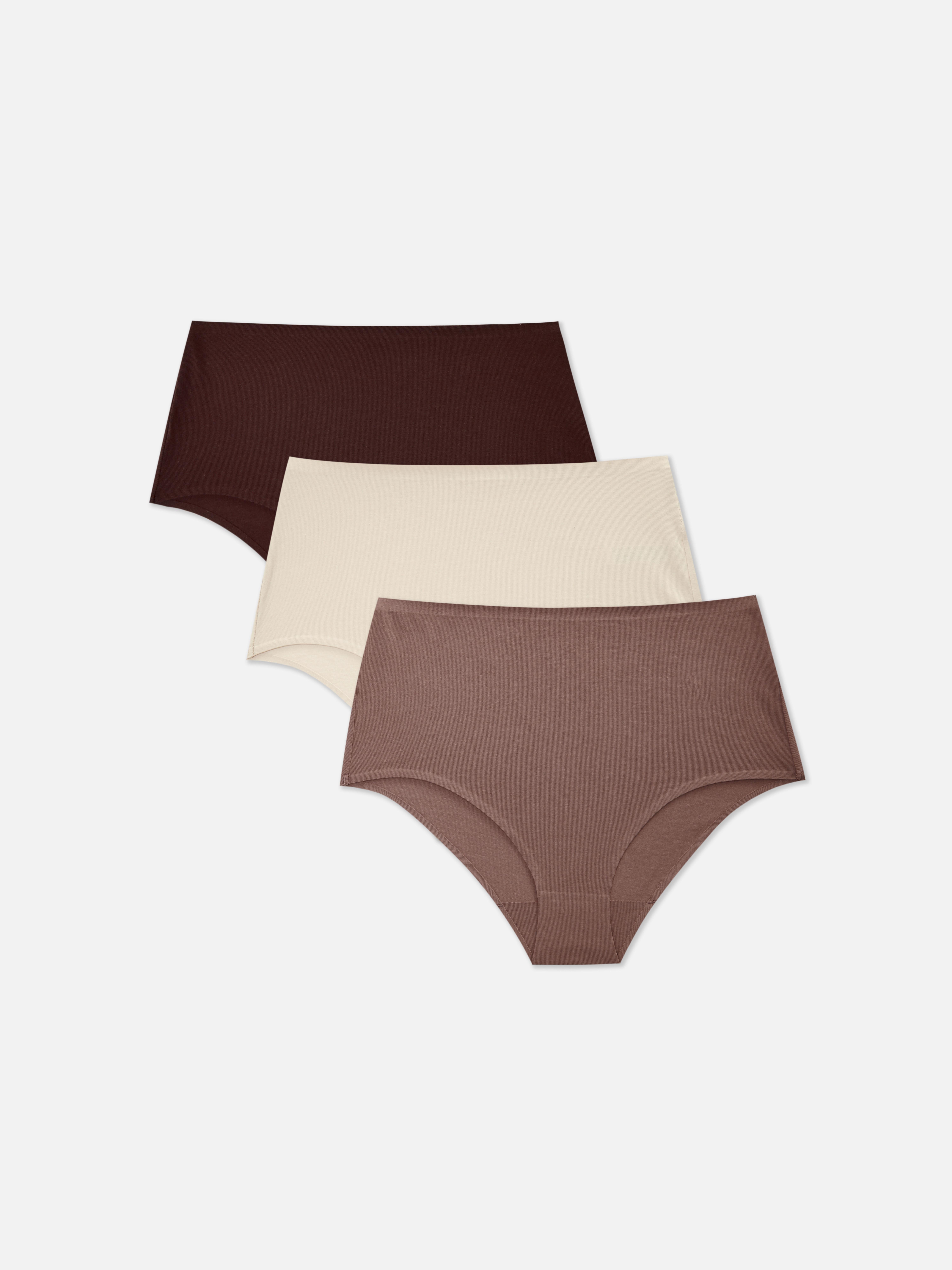 Pack de 3 bragas de talle alto sin costuras