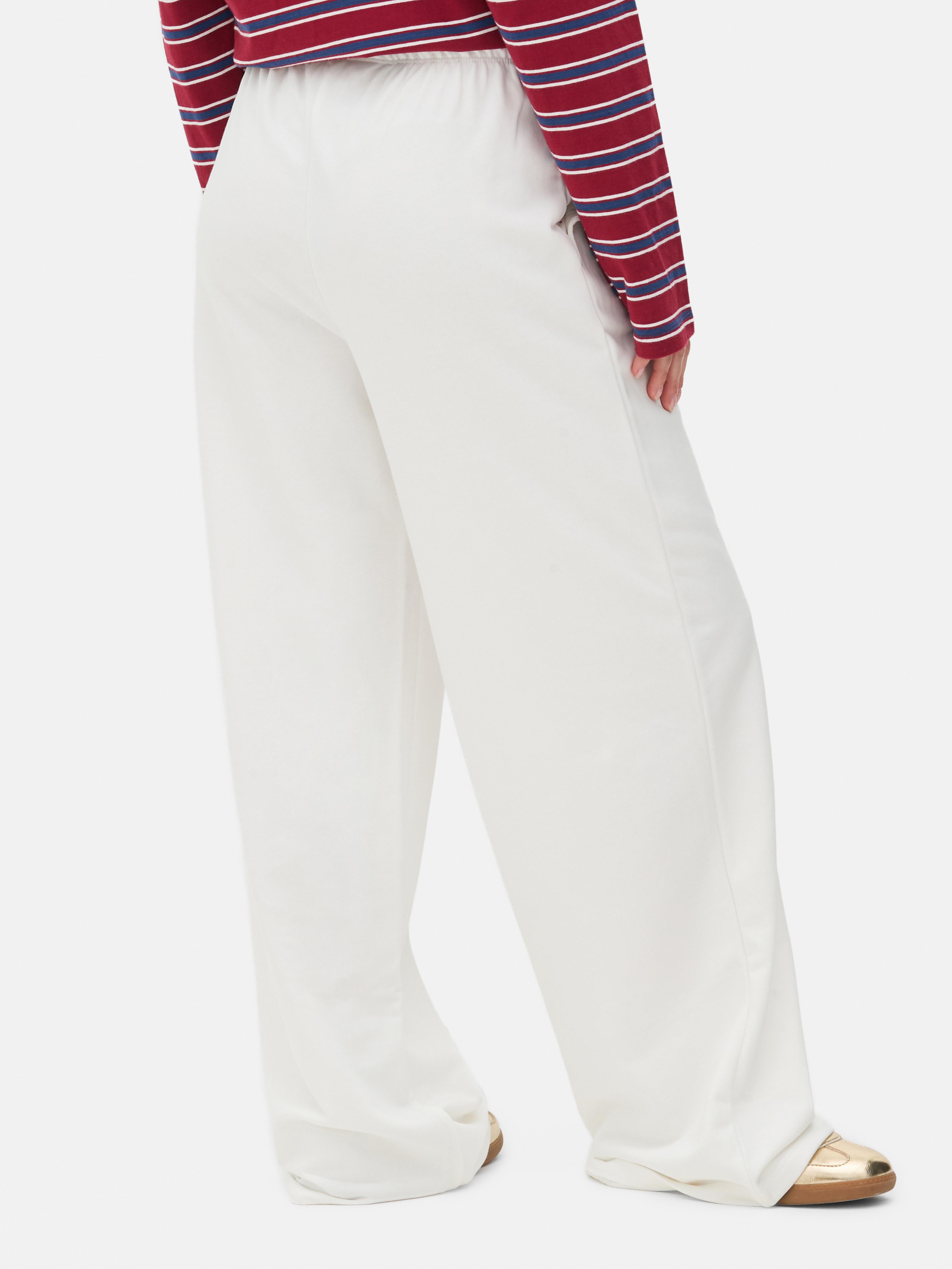 Pantaloni casual largi cu șnur