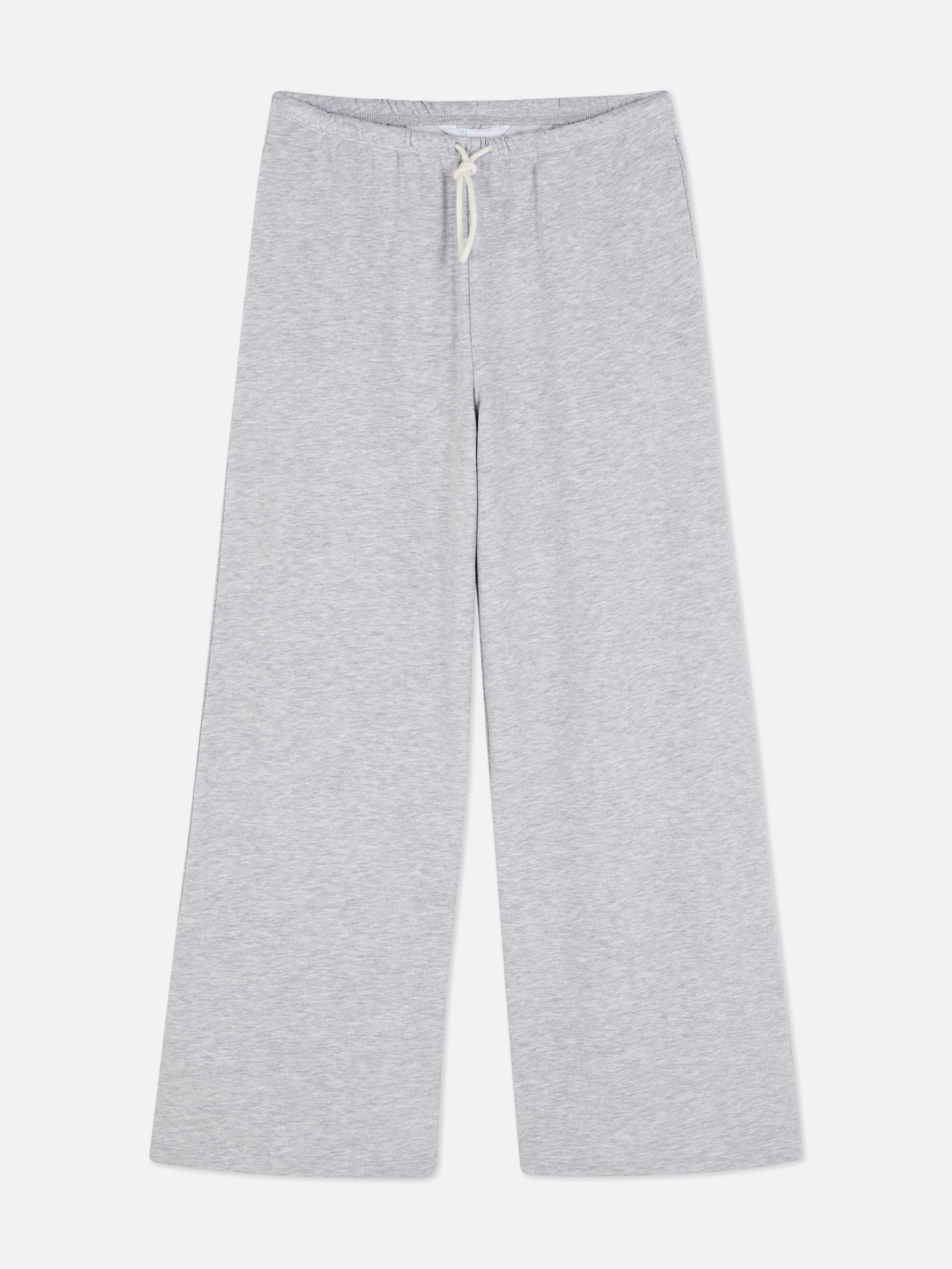 Joggers de pernera ancha con cordón de ajuste