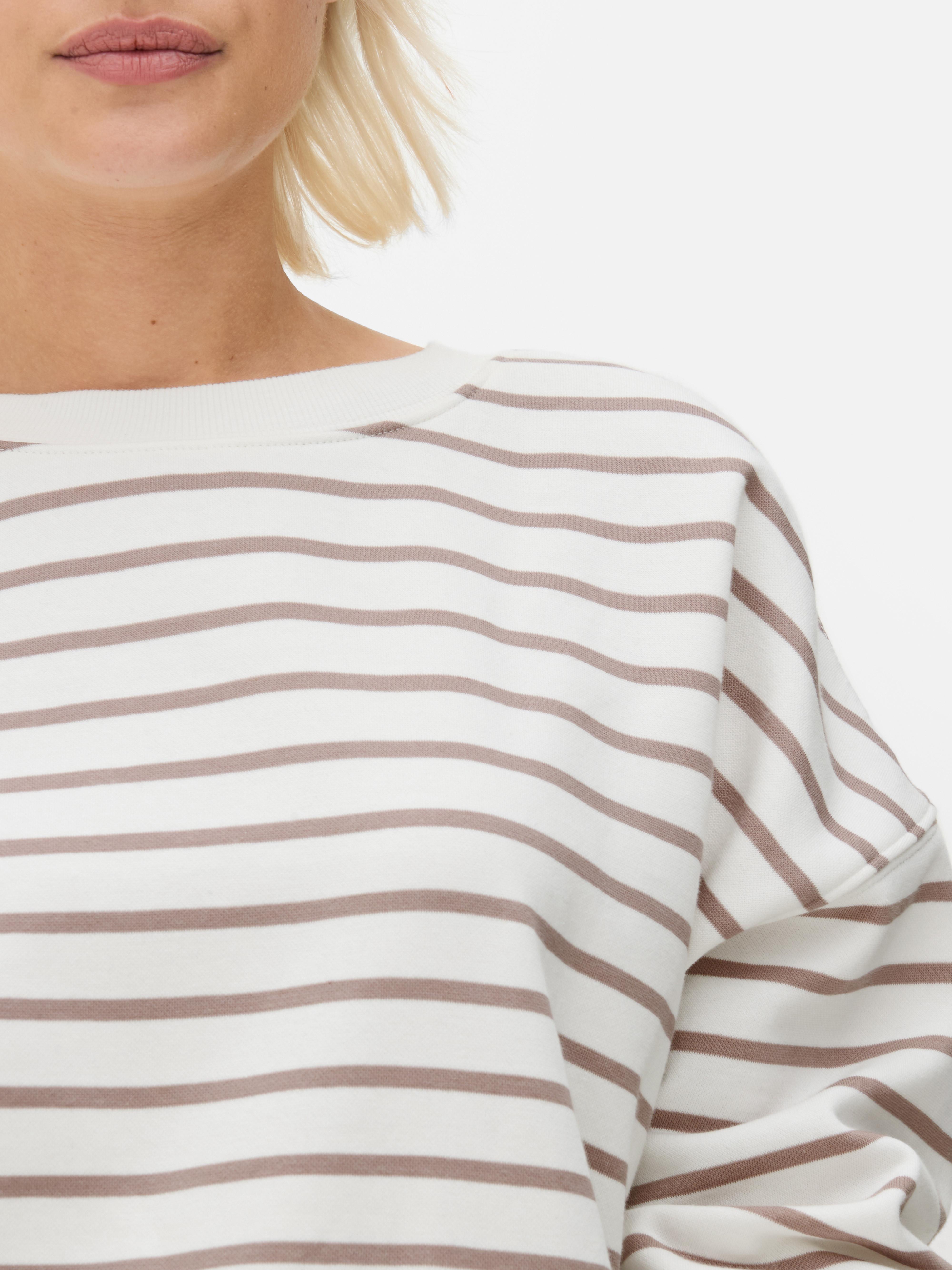 Camisola larga riscas