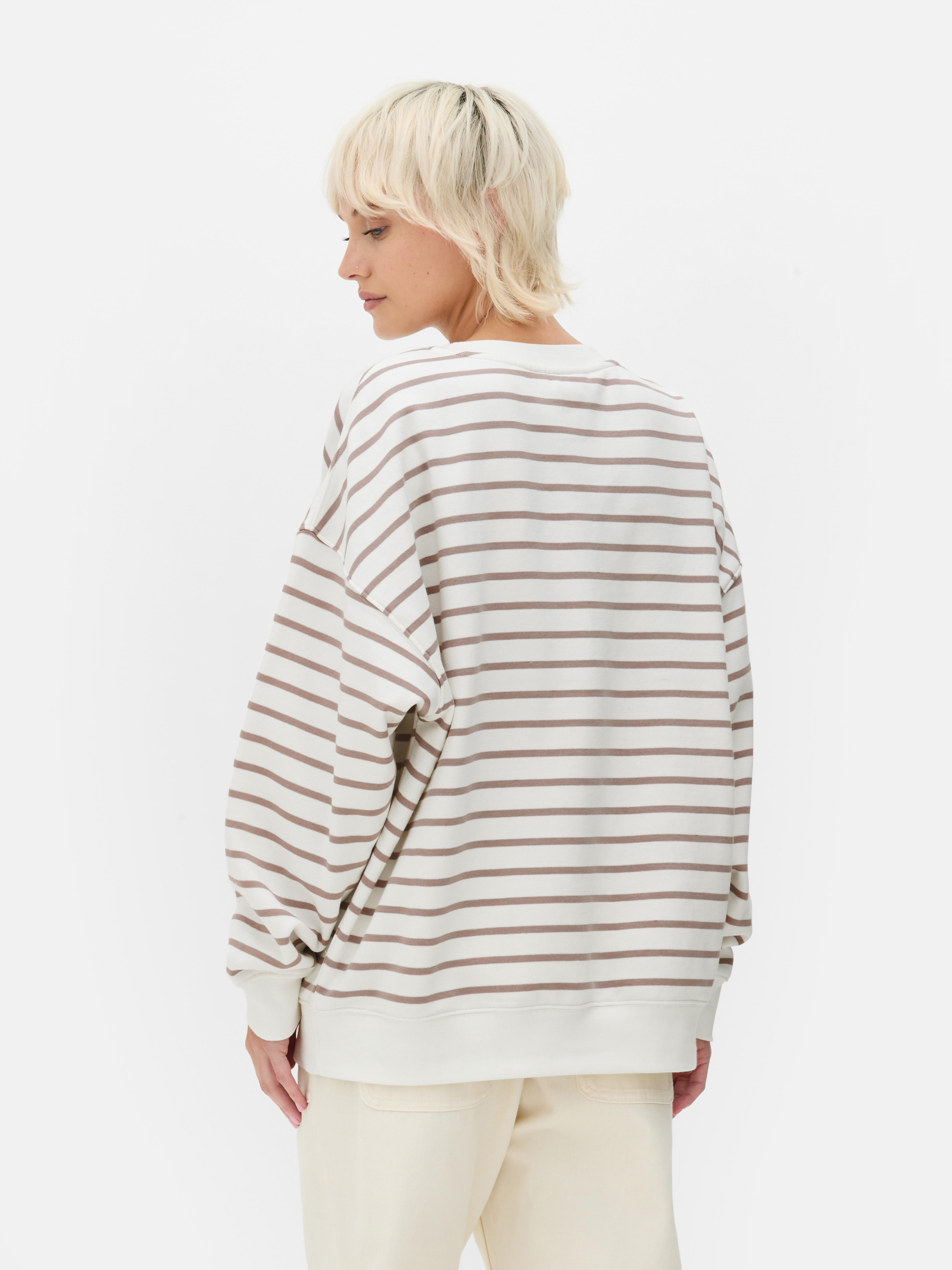 Camisola larga riscas