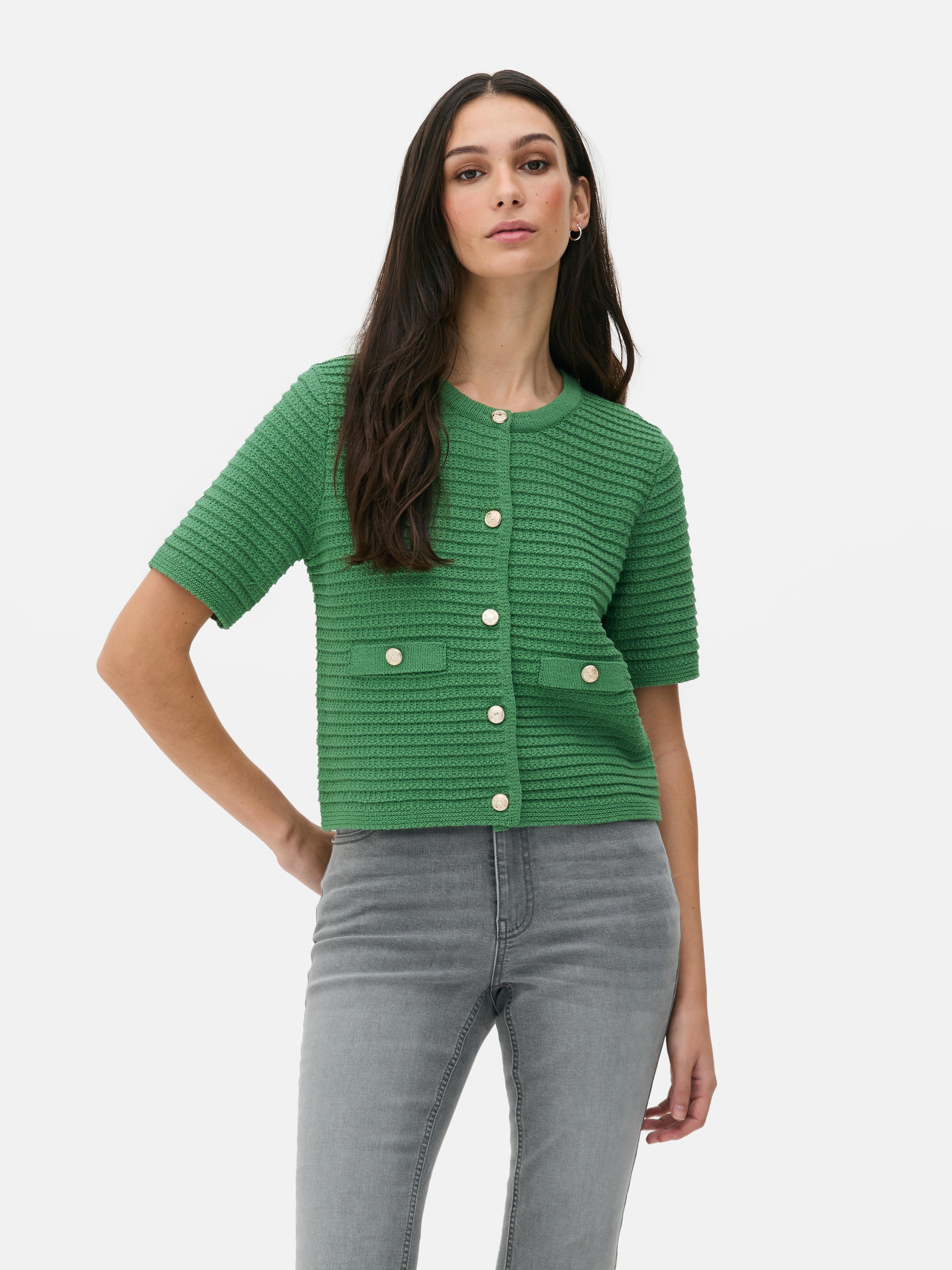 Button-Up Knitted Cardigan