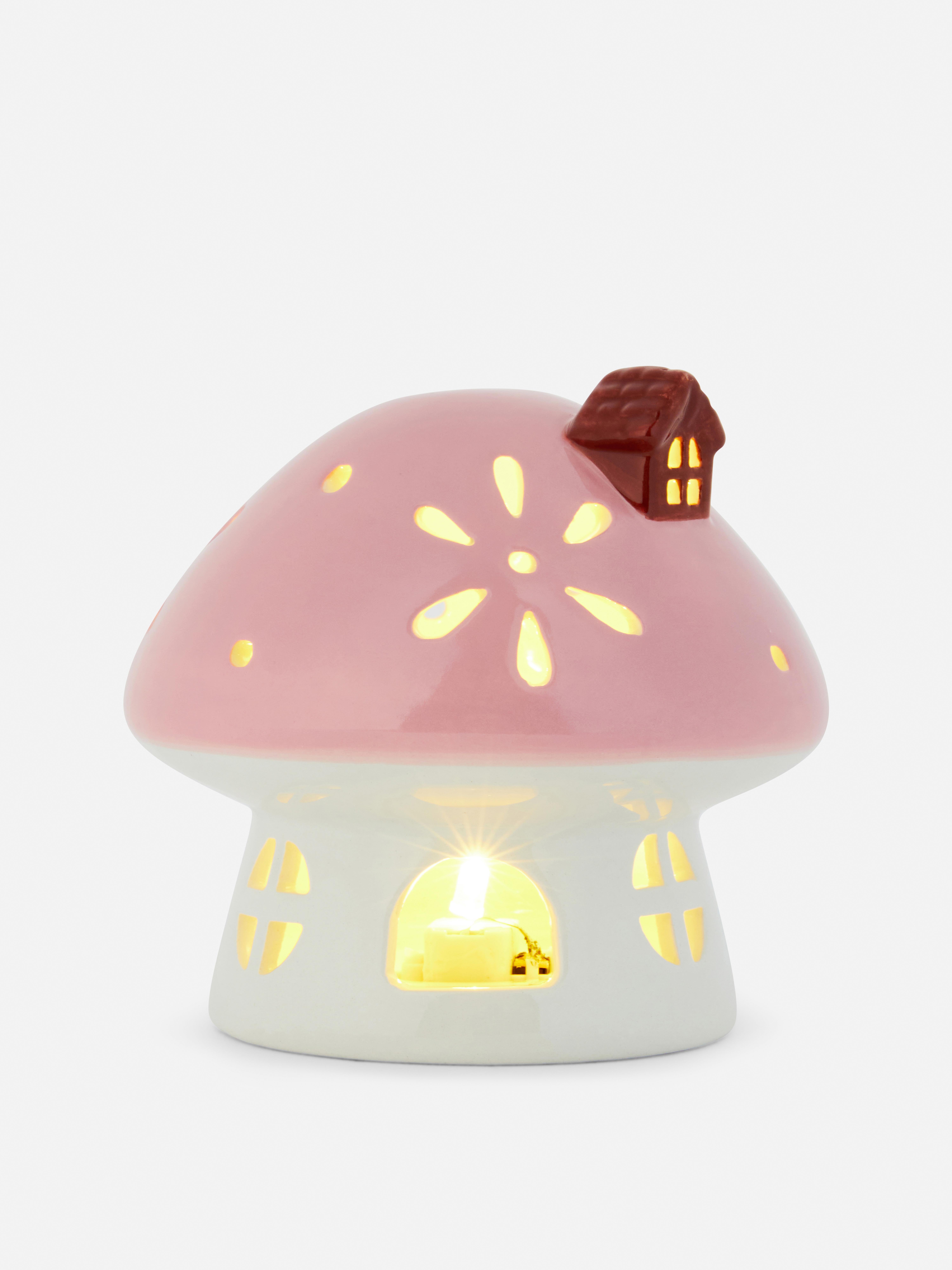 Lámpara LED en forma de casita de champiñón