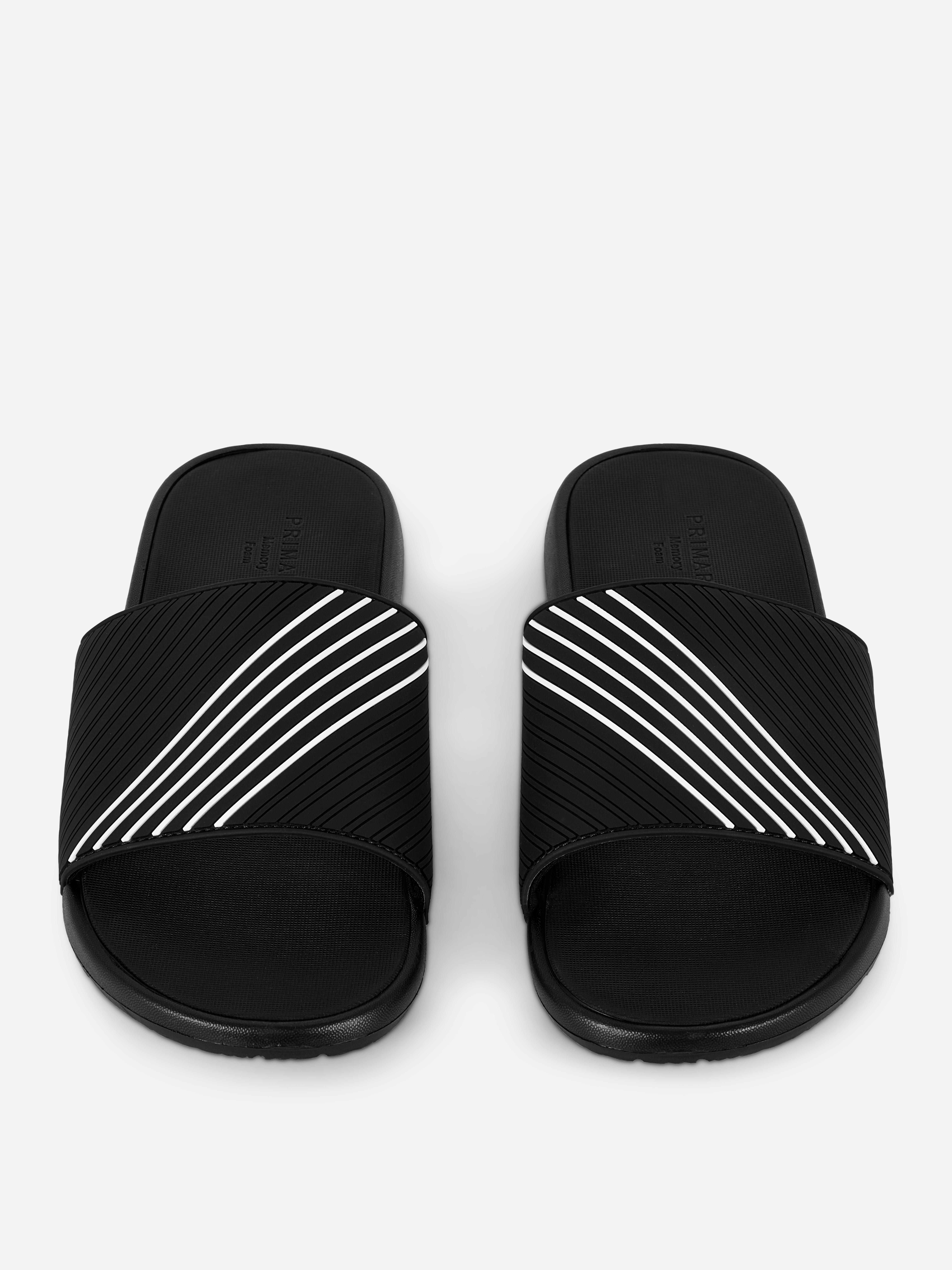 Chanclas de piscina a rayas