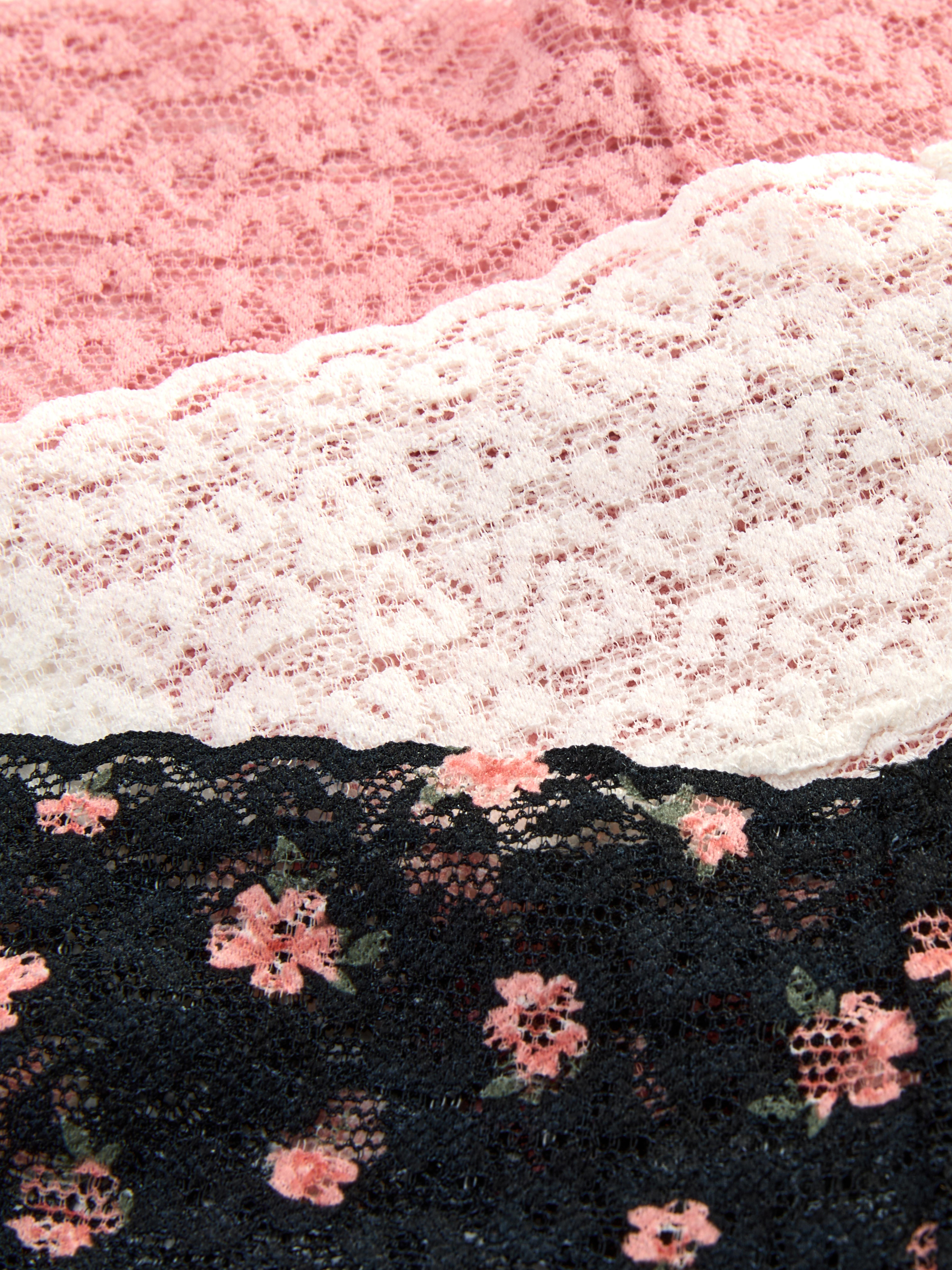 3pk Lace Bandeau Thongs