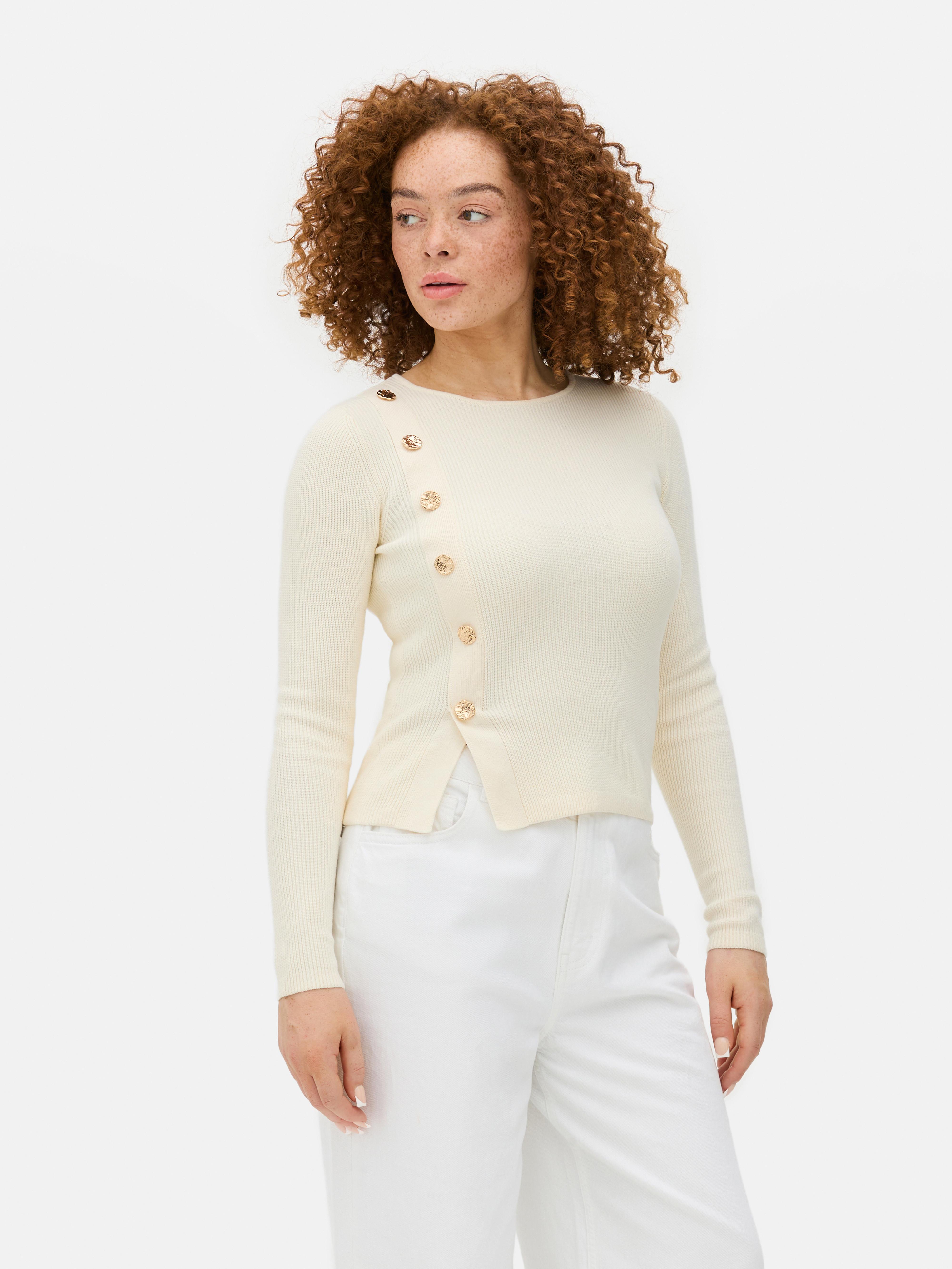 Side Button Sweater