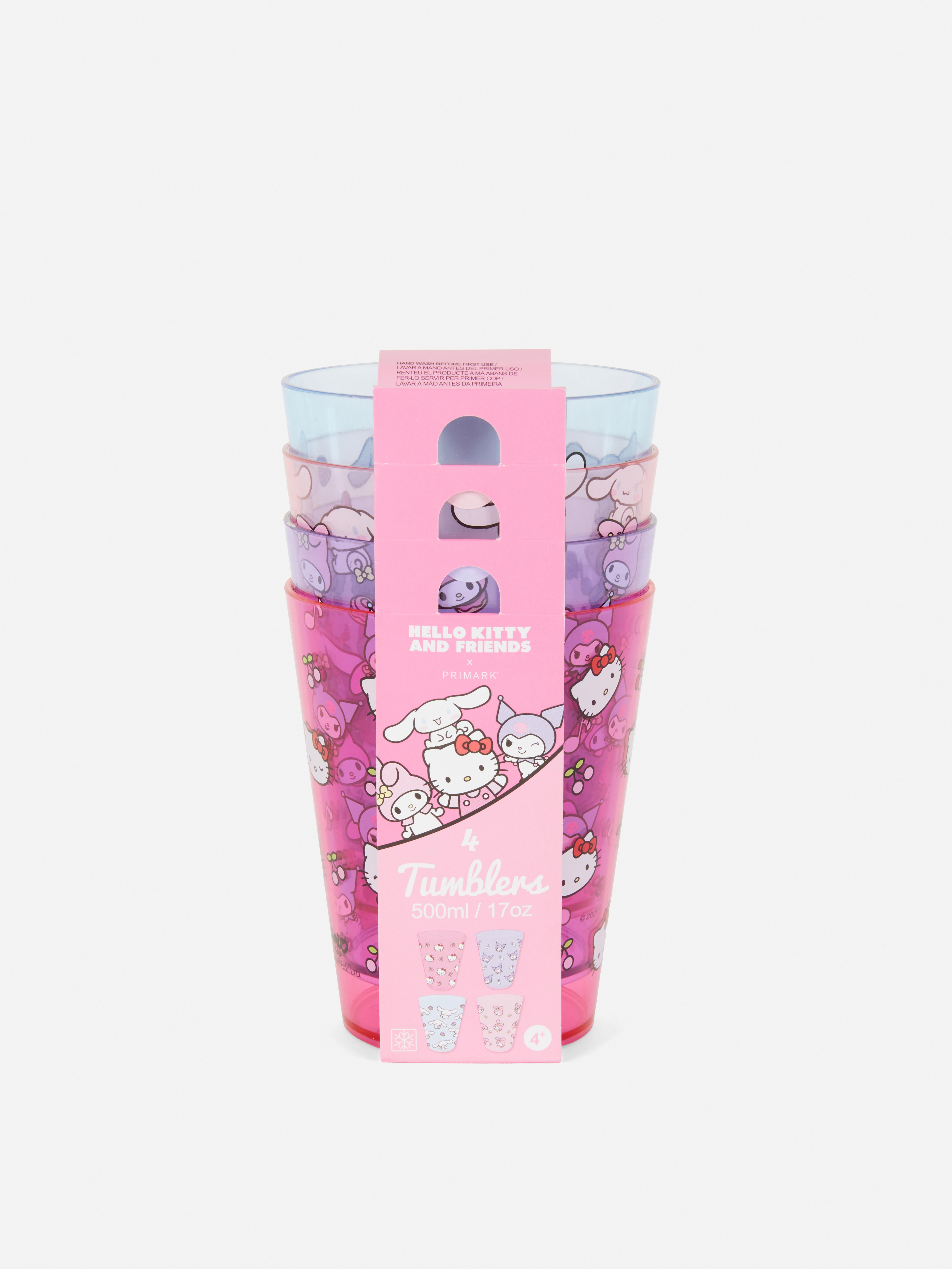 Pack 4 copos plástico Hello Kitty