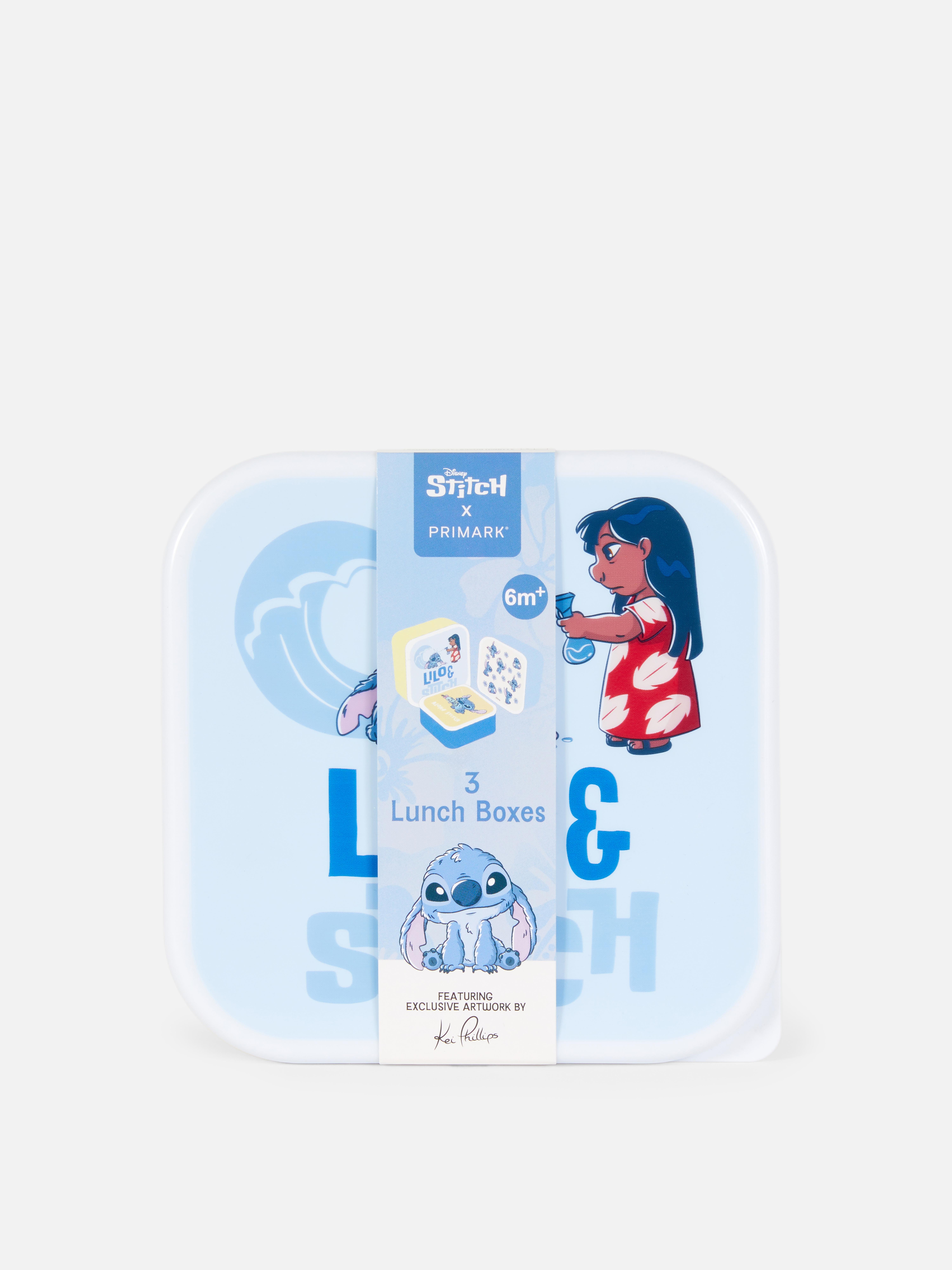 Stapelbare „Disney Lilo & Stitch“ Snack-Dosen, 3er-Pack