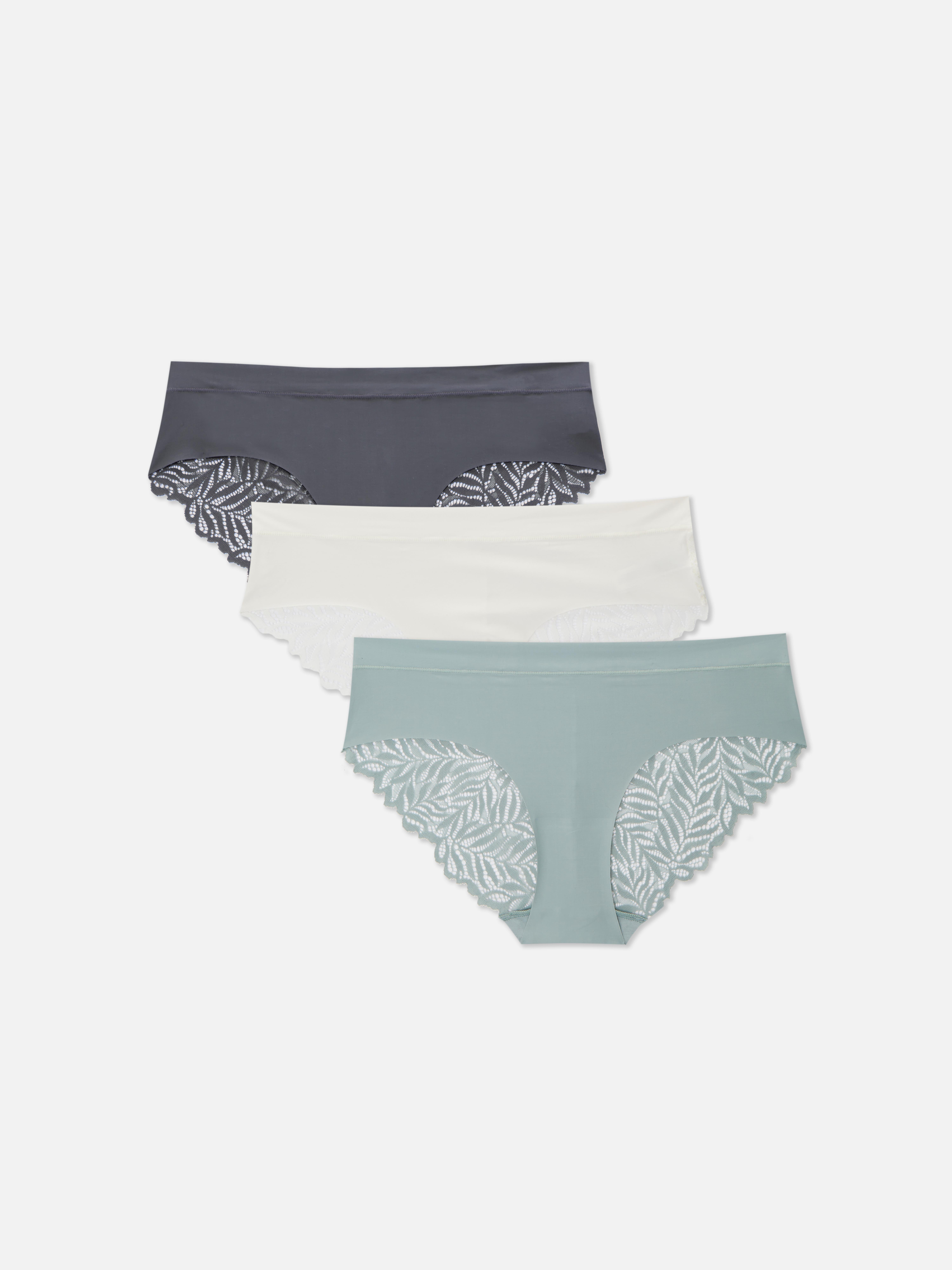 Lot de 3 strings brésiliens avec dos en dentelle