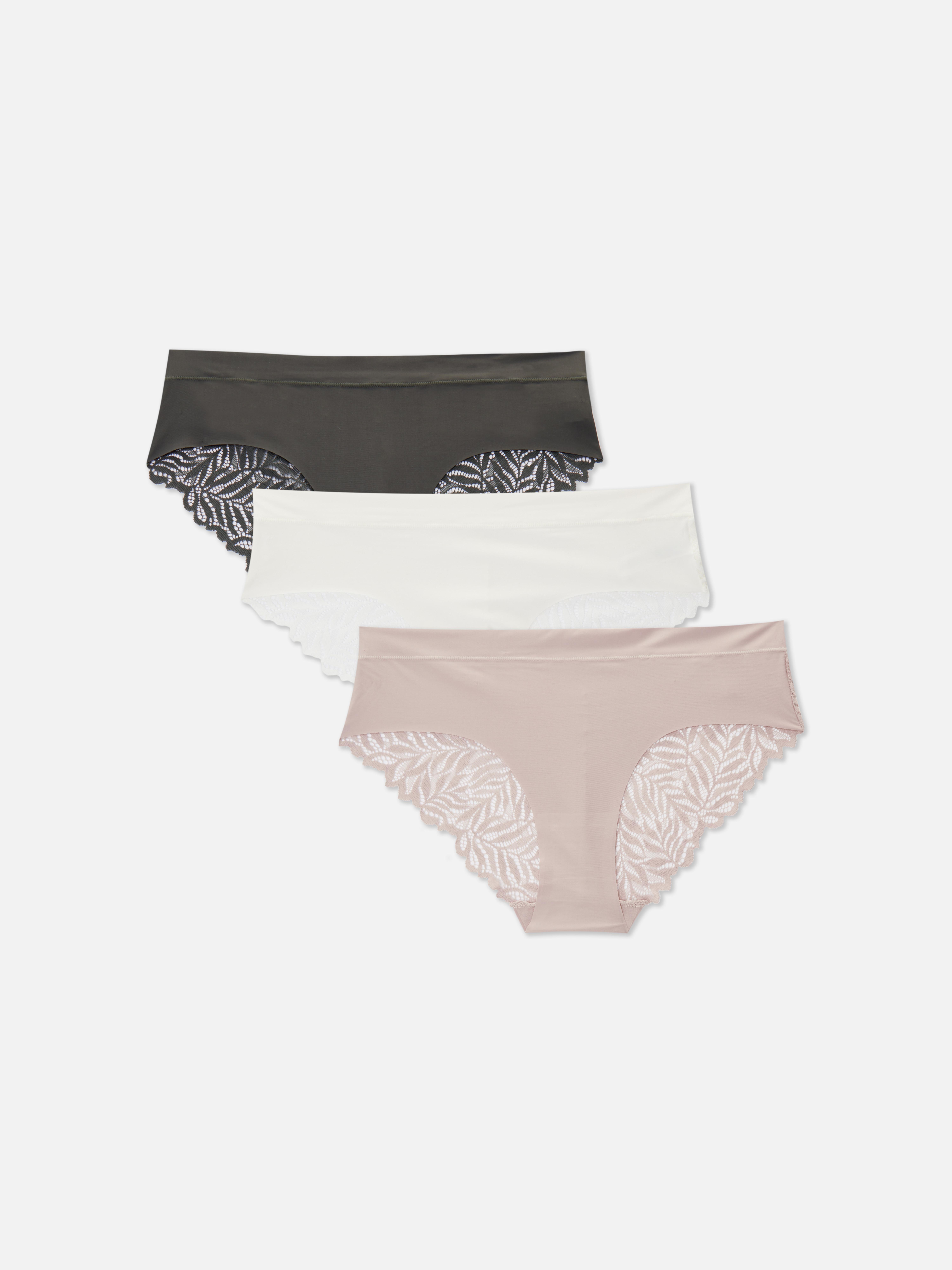 Lot de 3 strings brésiliens avec dos en dentelle