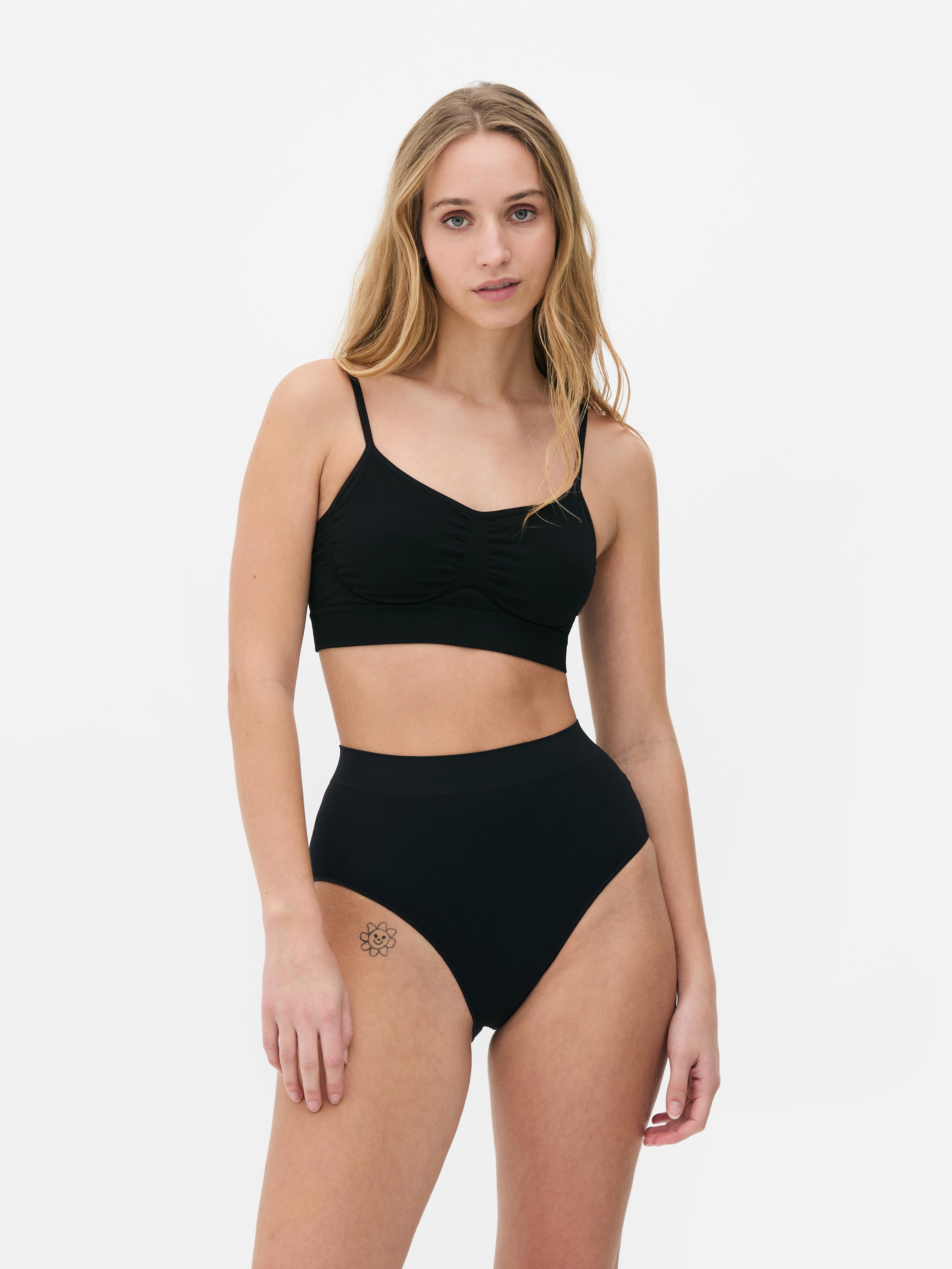 Brassière sans coutures à col en V