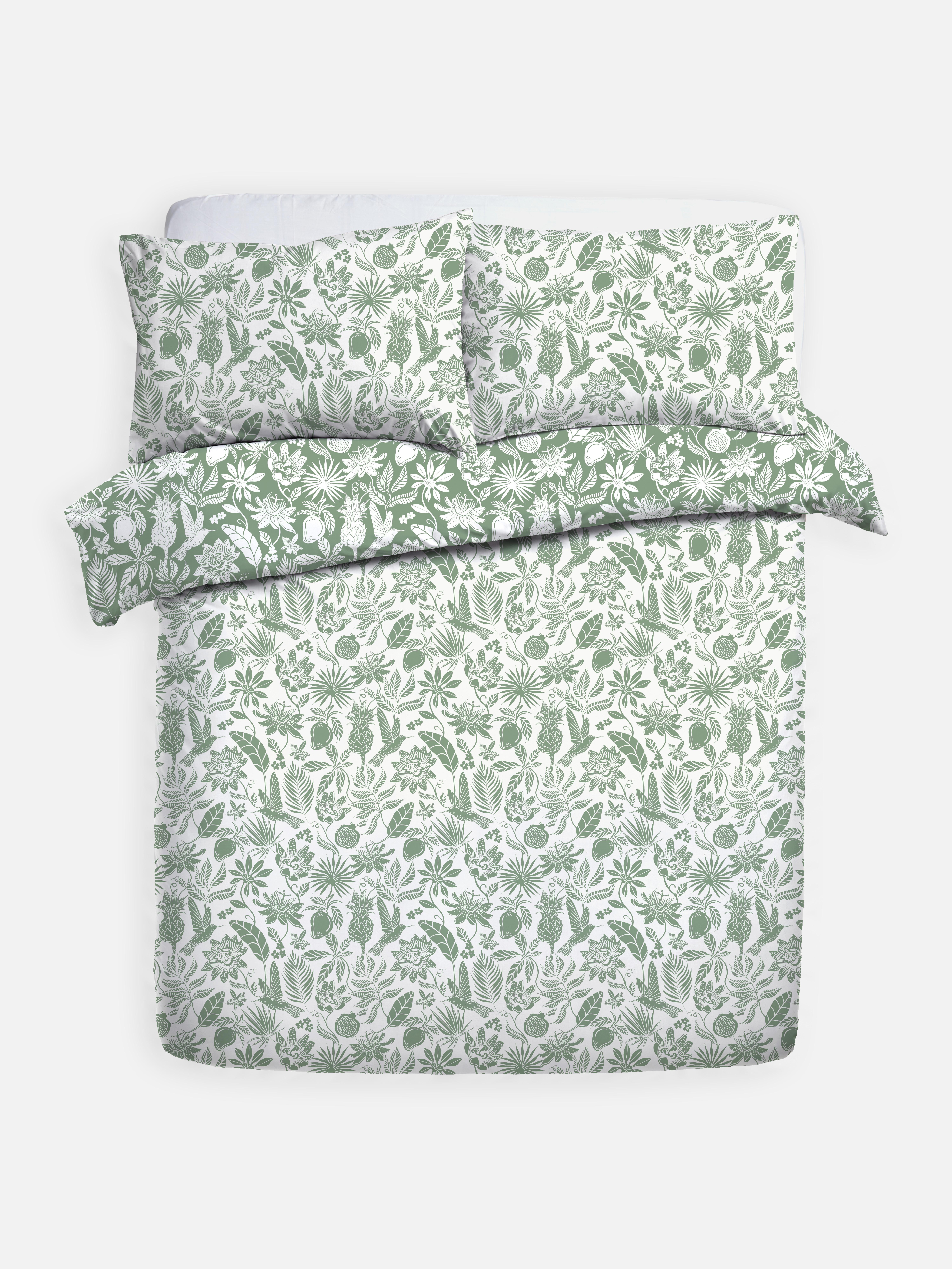 Tropical Leaf King Duvet Cover Set
