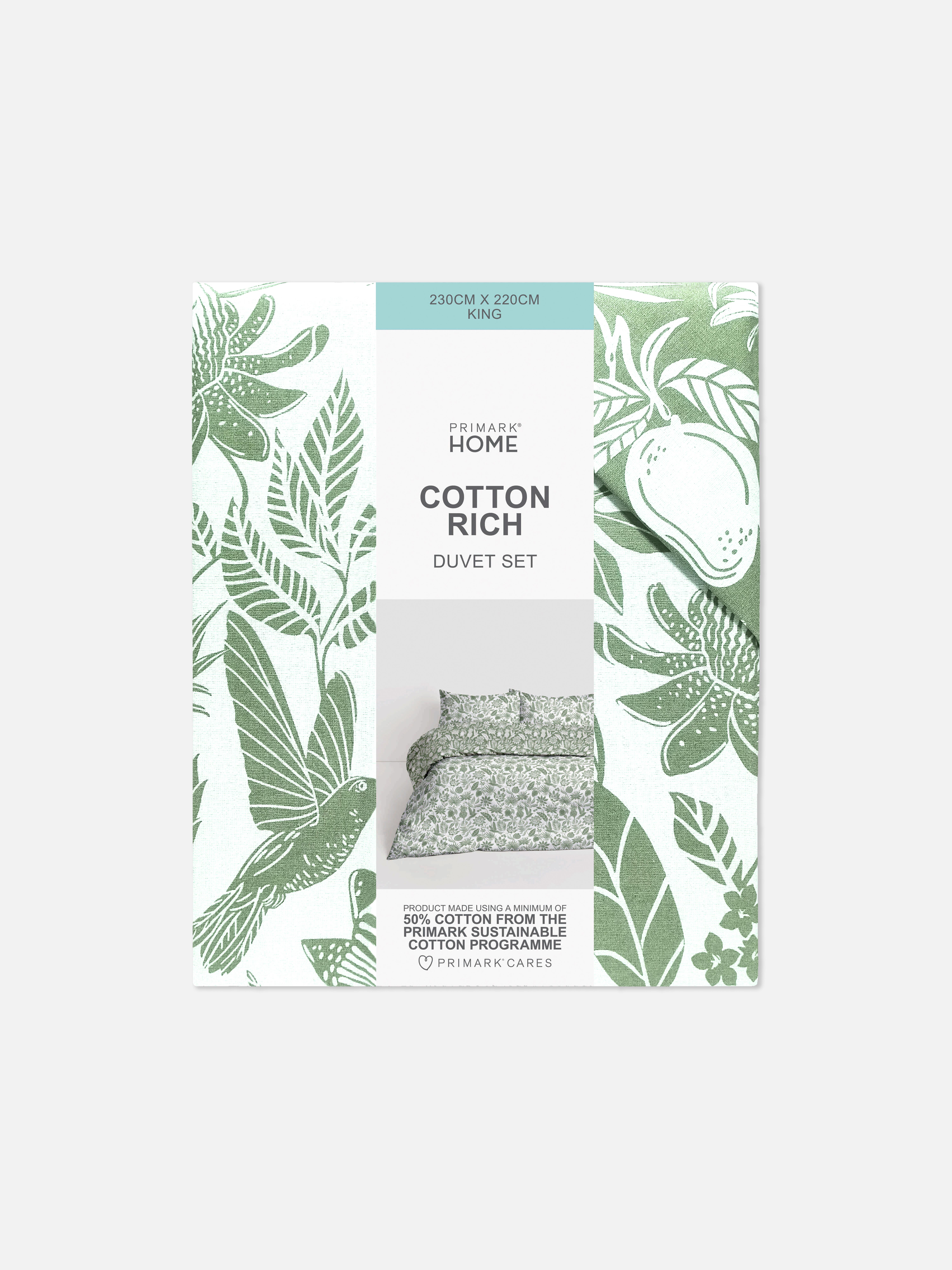 Tropical Leaf King Duvet Cover Set