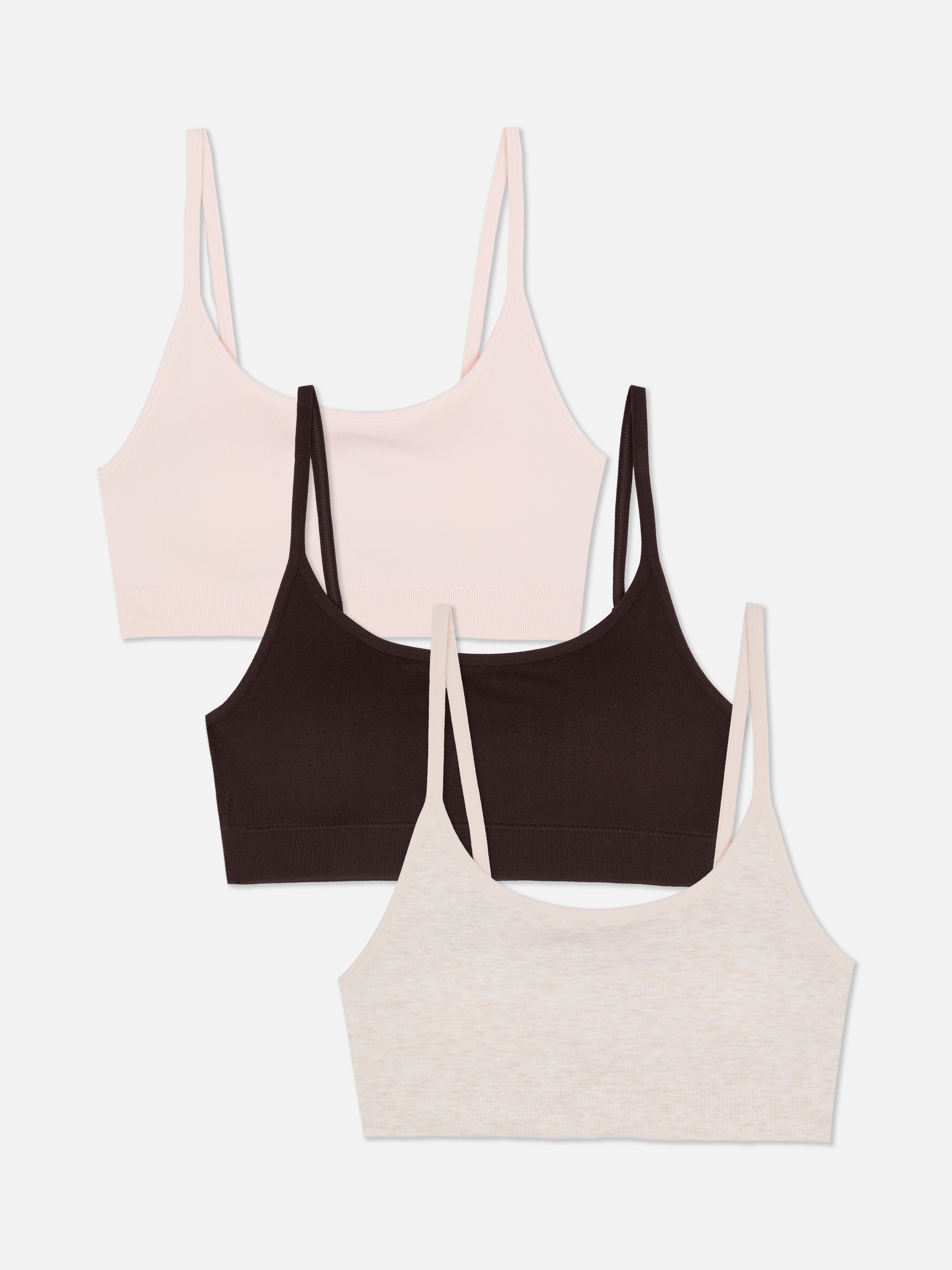 3pk Seamless Crop Bralette
