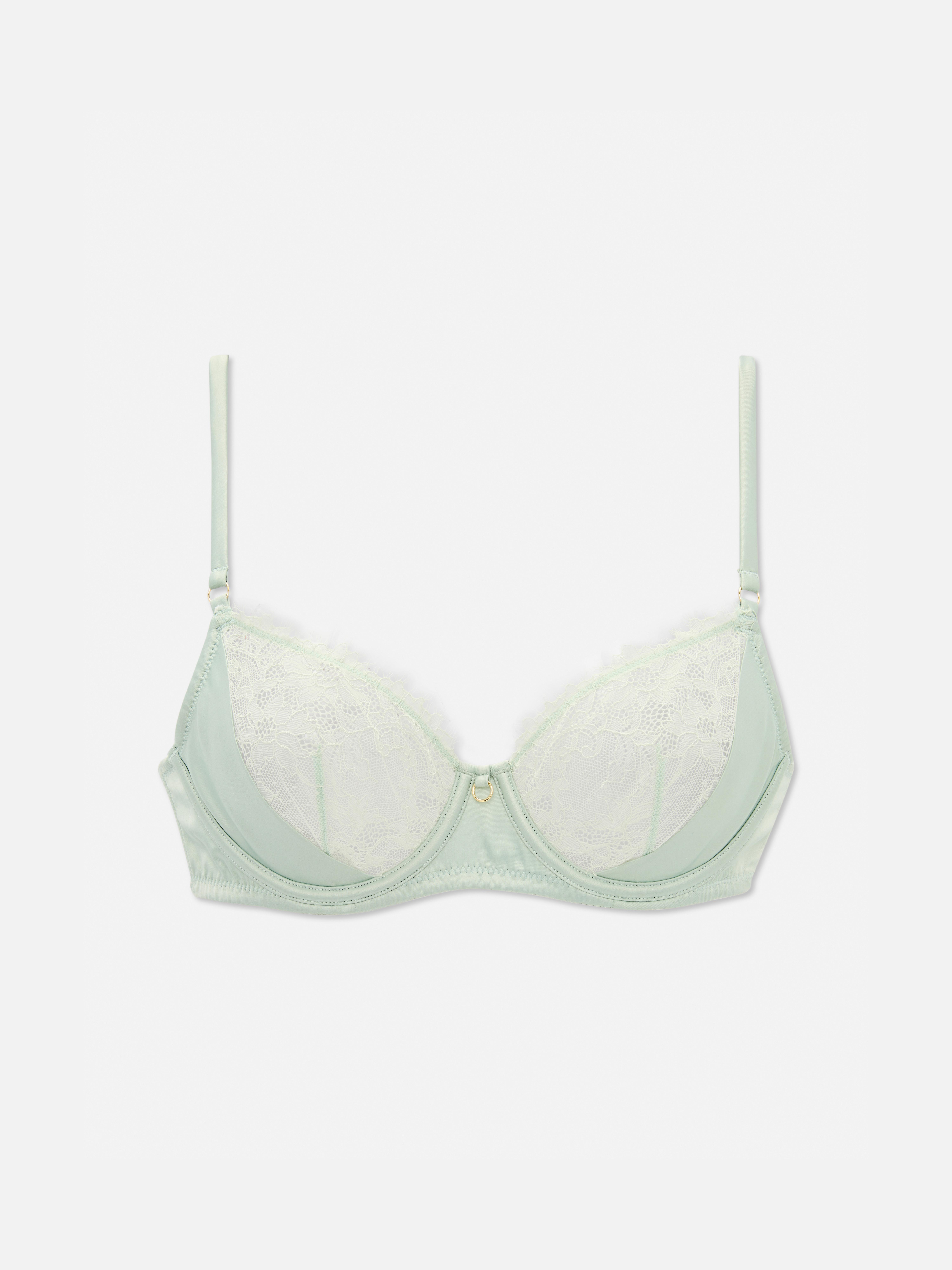 Satin Lace Bra