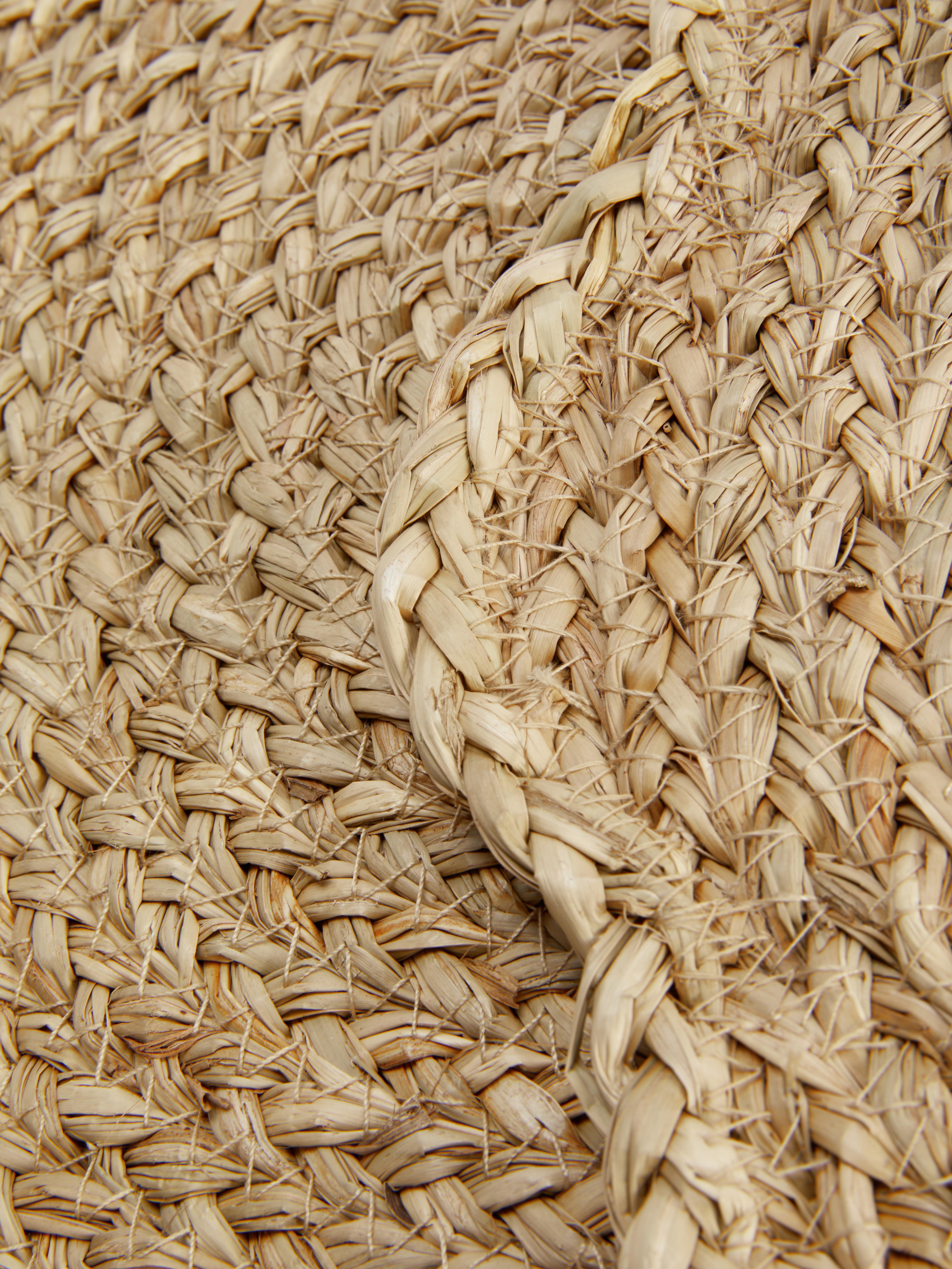2pk Scalloped Rattan Placemats