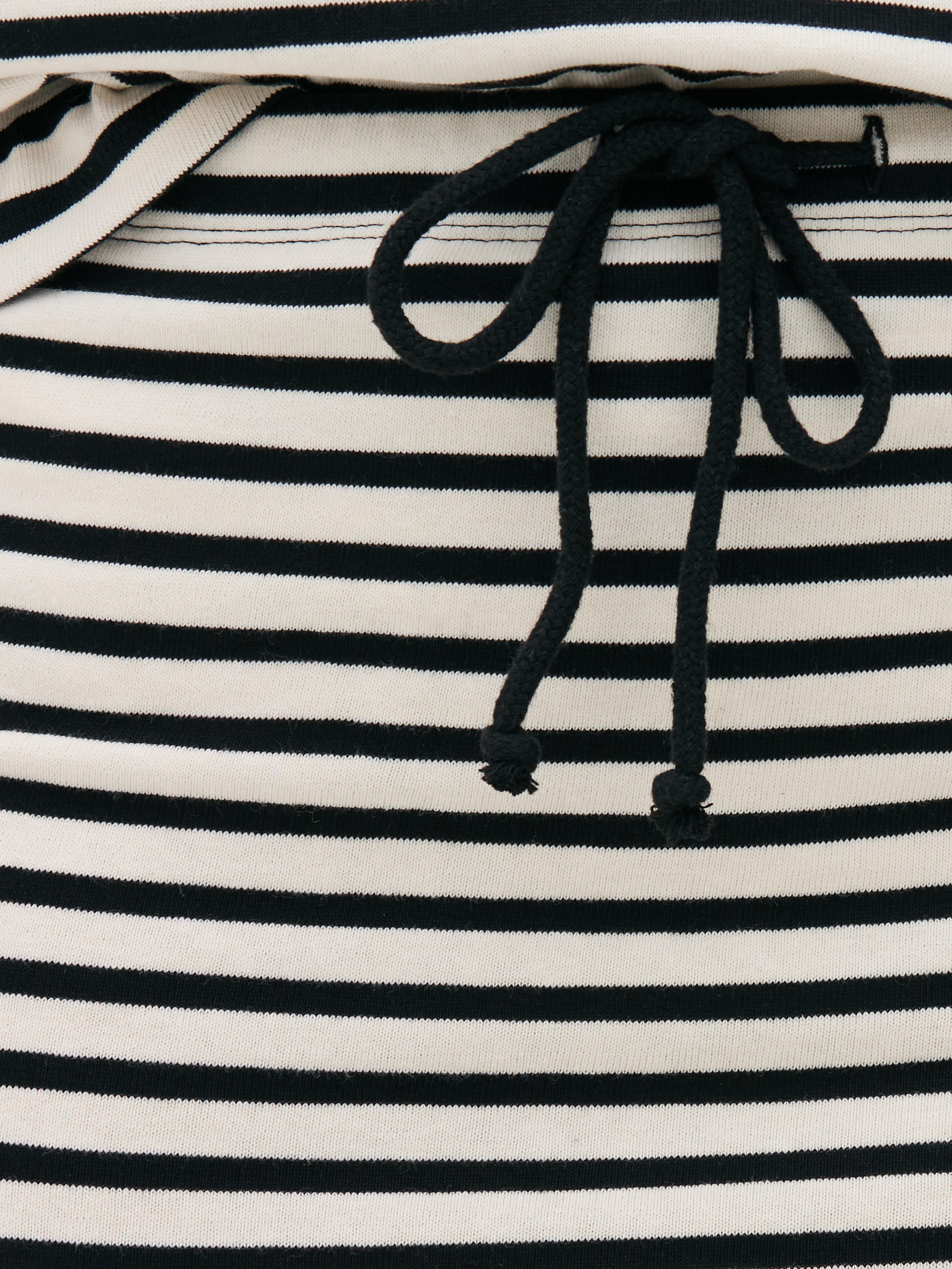 Co-ord Striped Split Hem Midi Skirt
