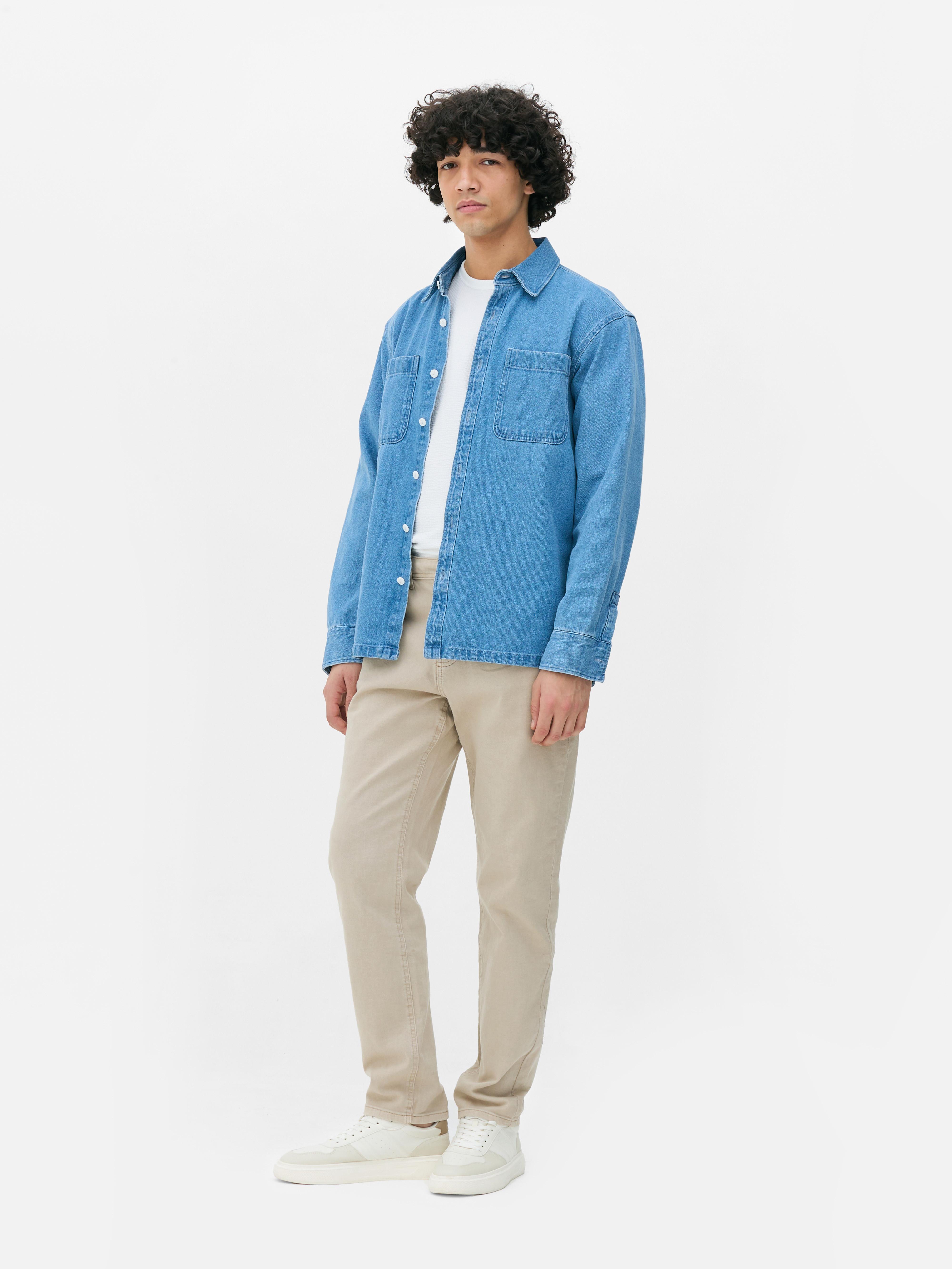 Jean droit taille mi-haute