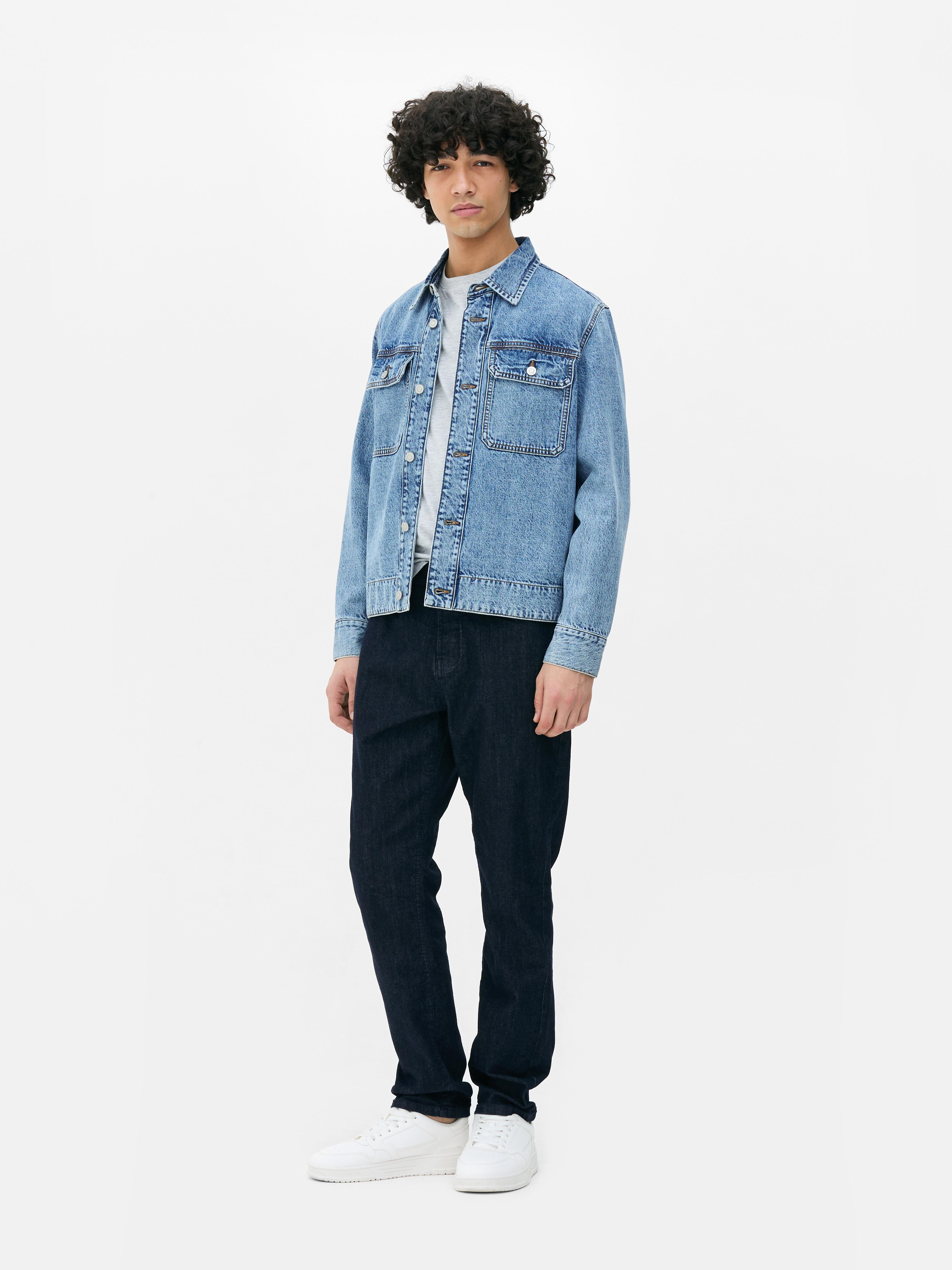 Jeans met halfhoge taille en rechte pijpen
