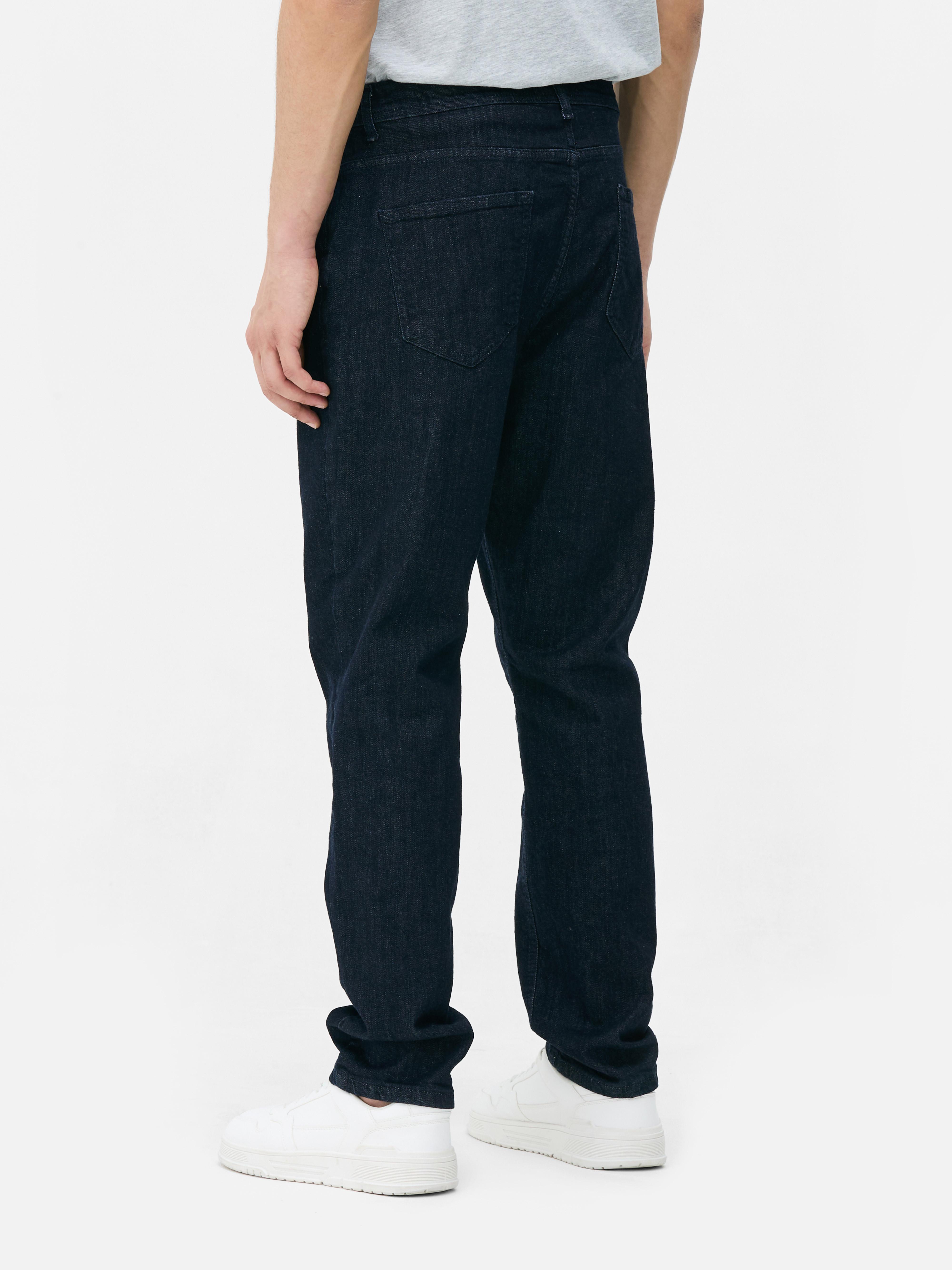 Jeans met halfhoge taille en rechte pijpen