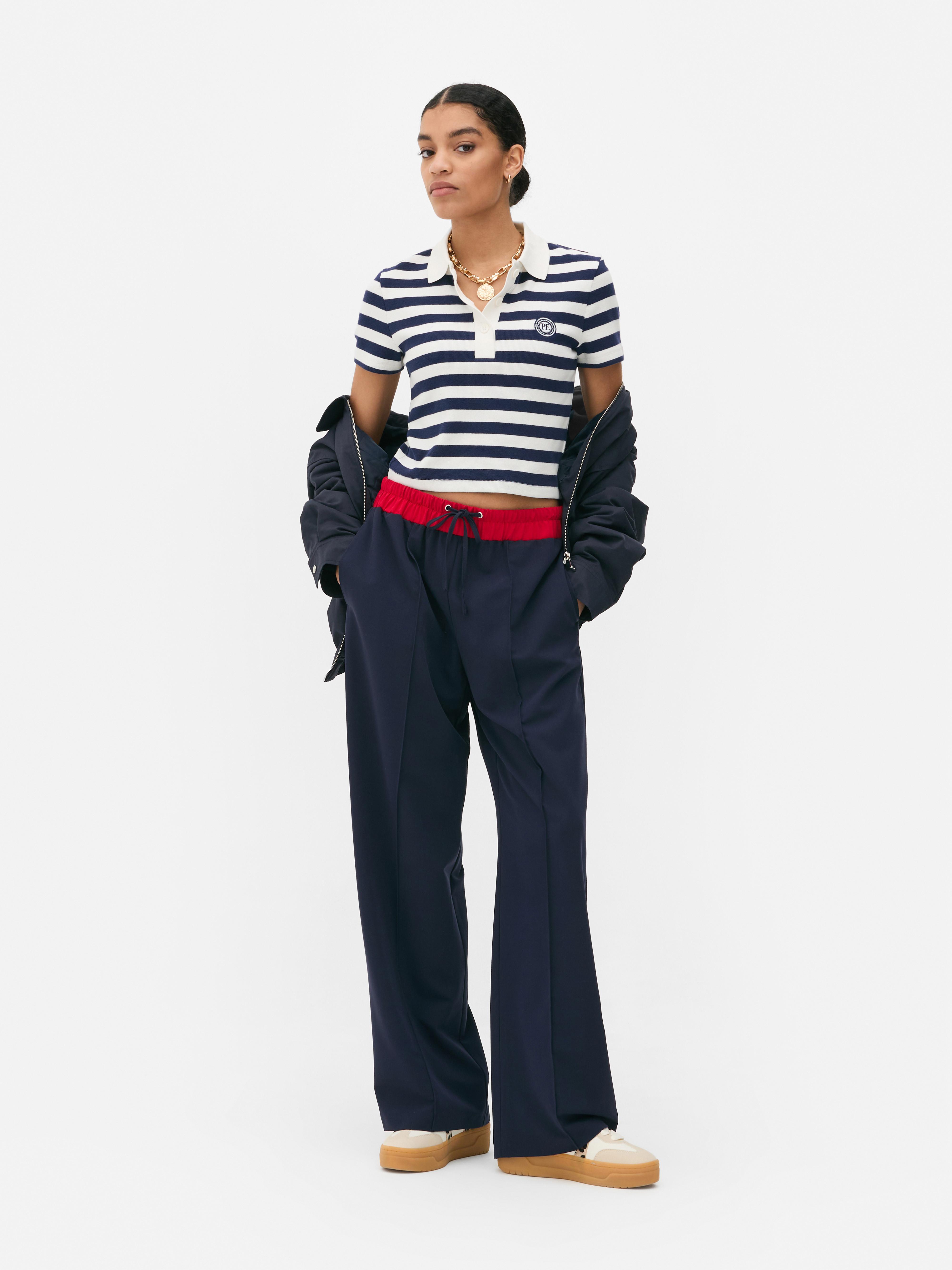 Paula Echevarría Stripe Collared Top