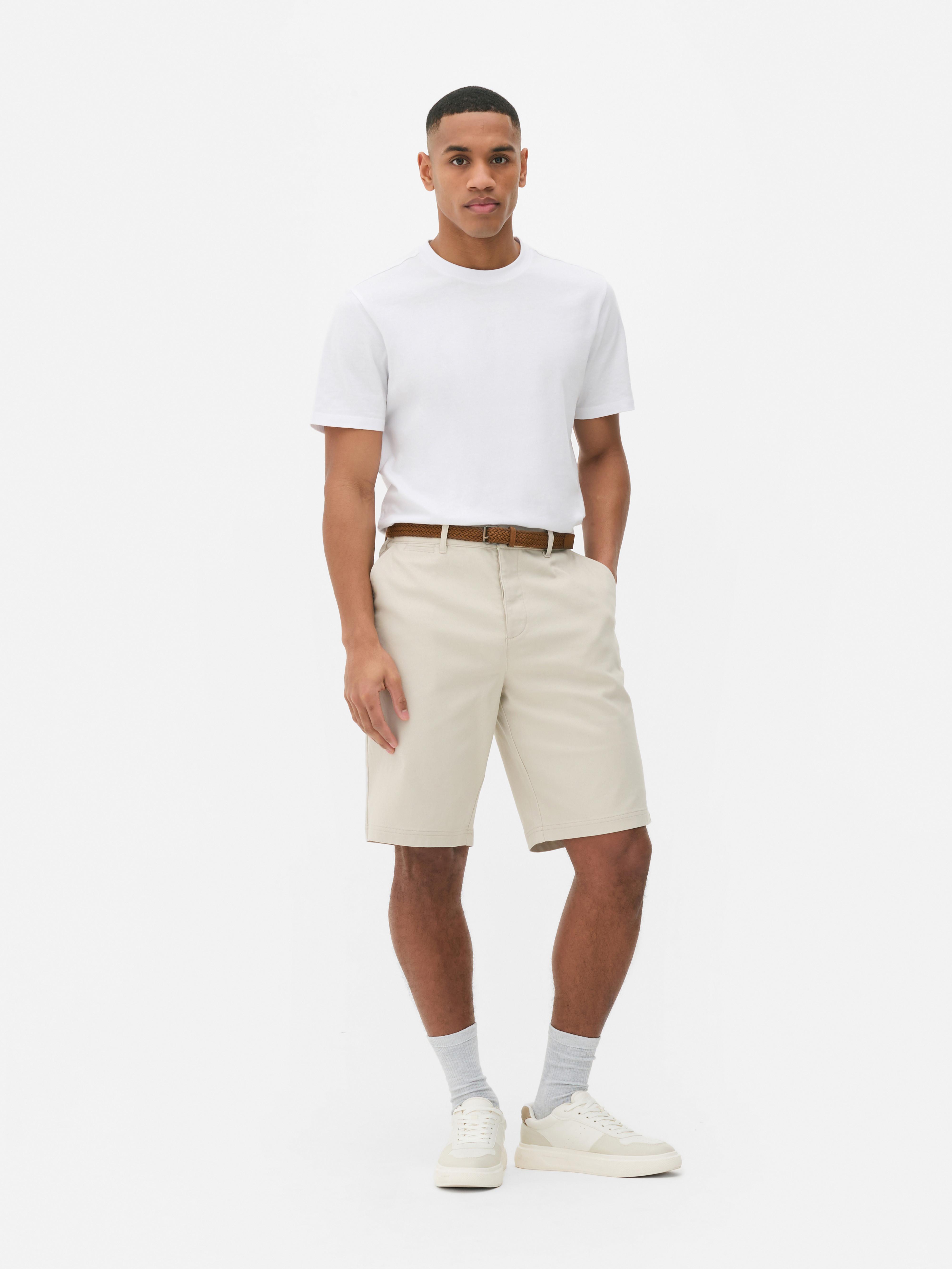 Belted Chino Shorts
