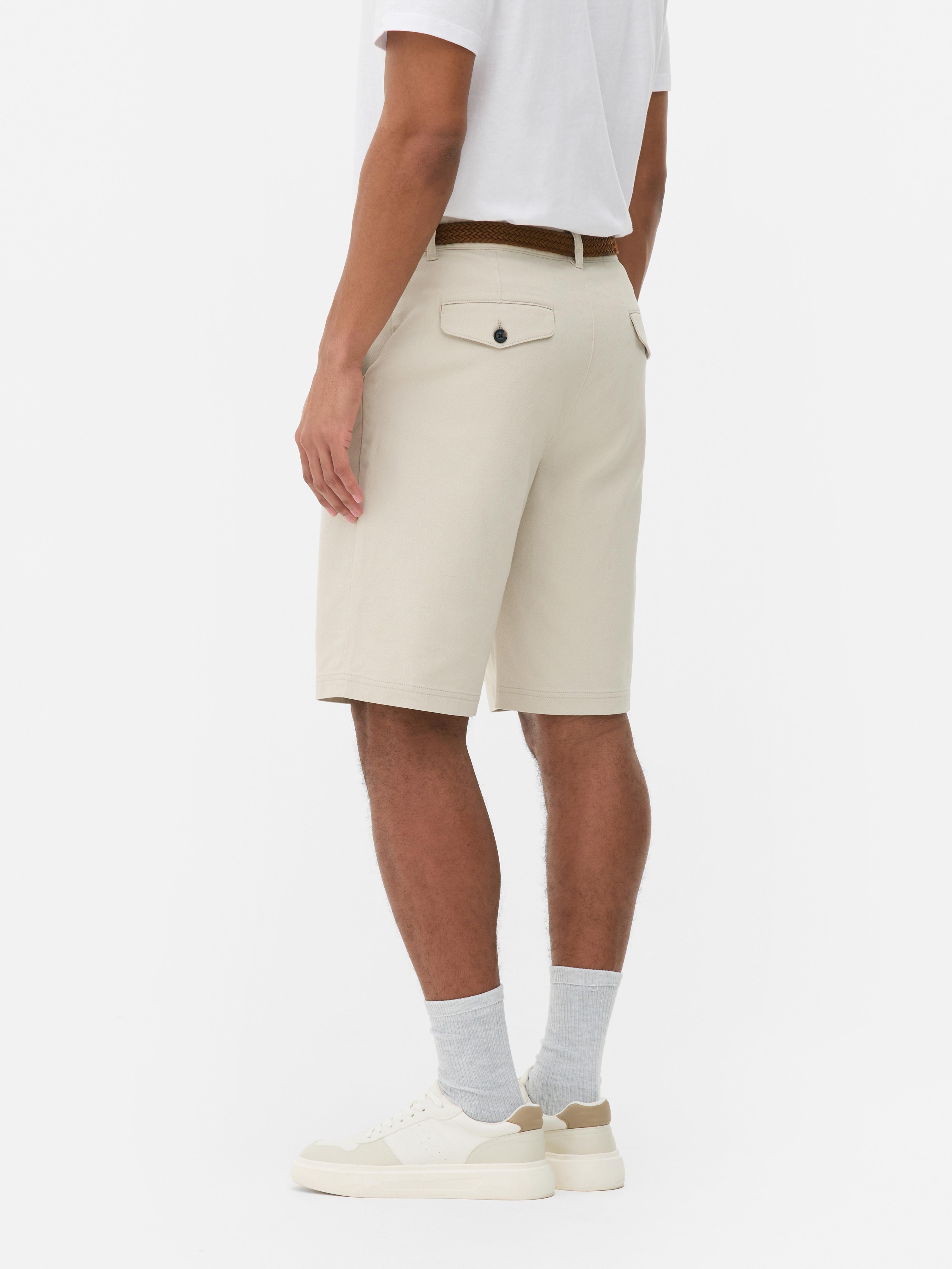 Belted Chino Shorts