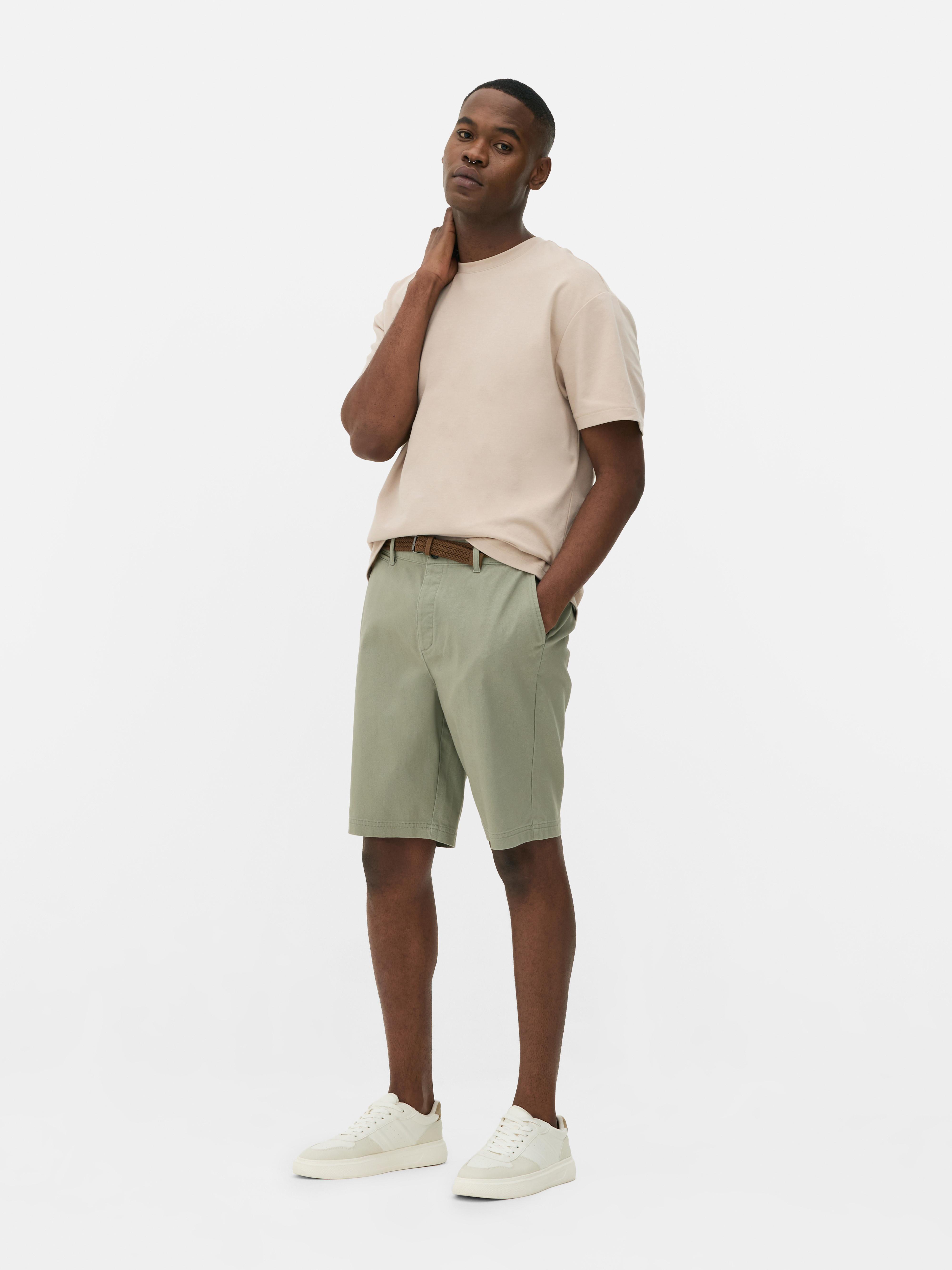 Belted Chino Shorts