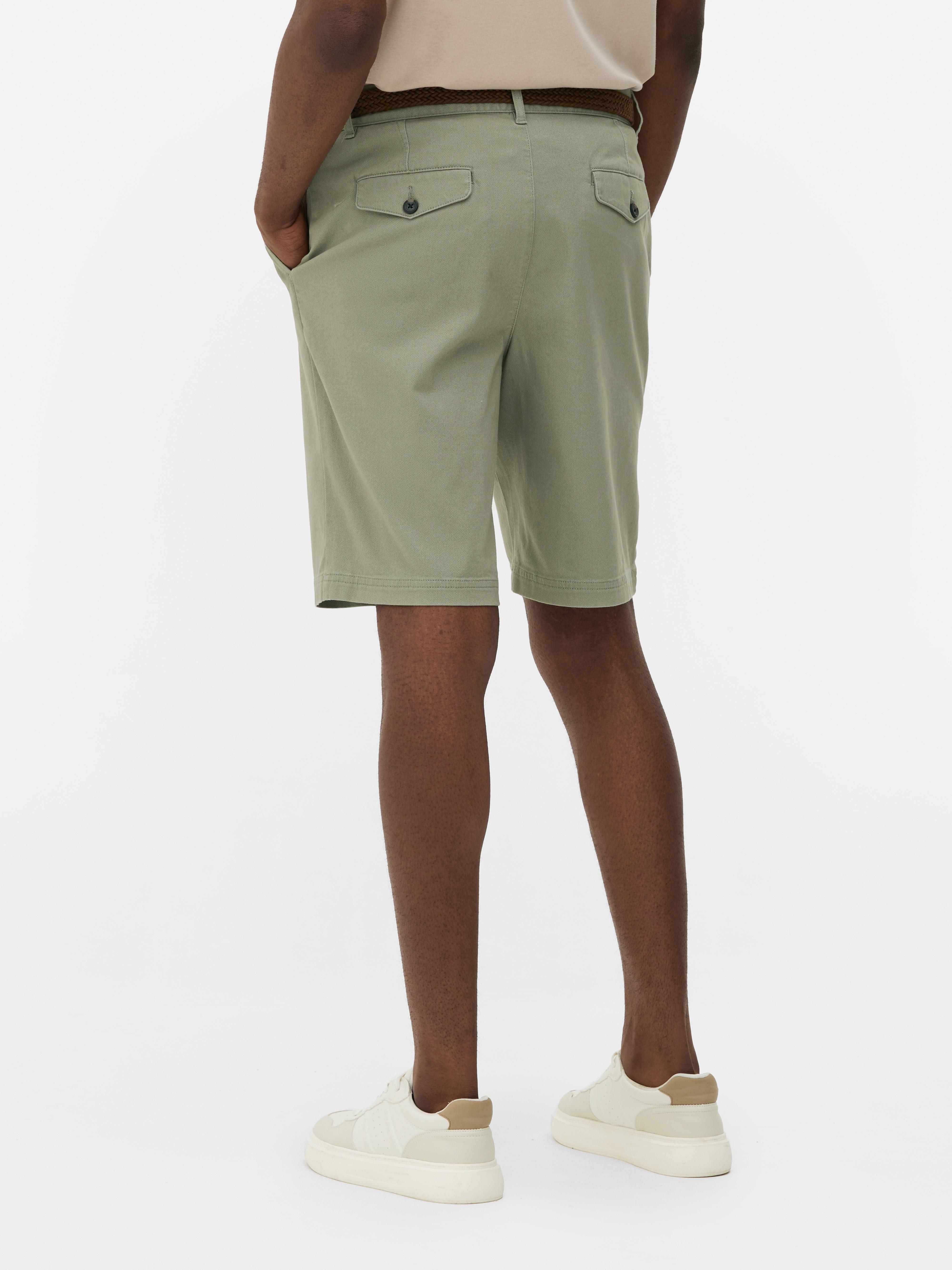 Belted Chino Shorts