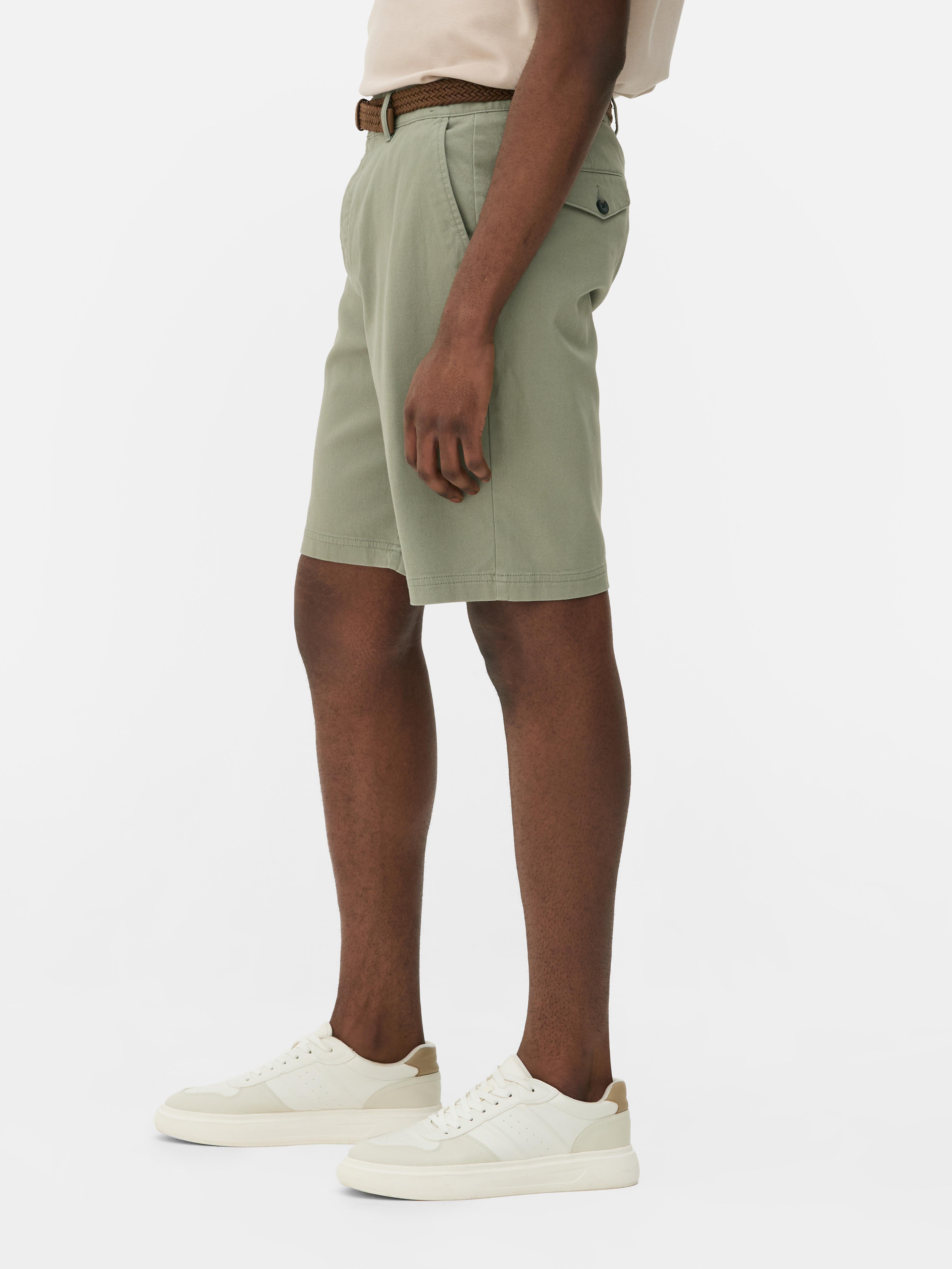 Belted Chino Shorts